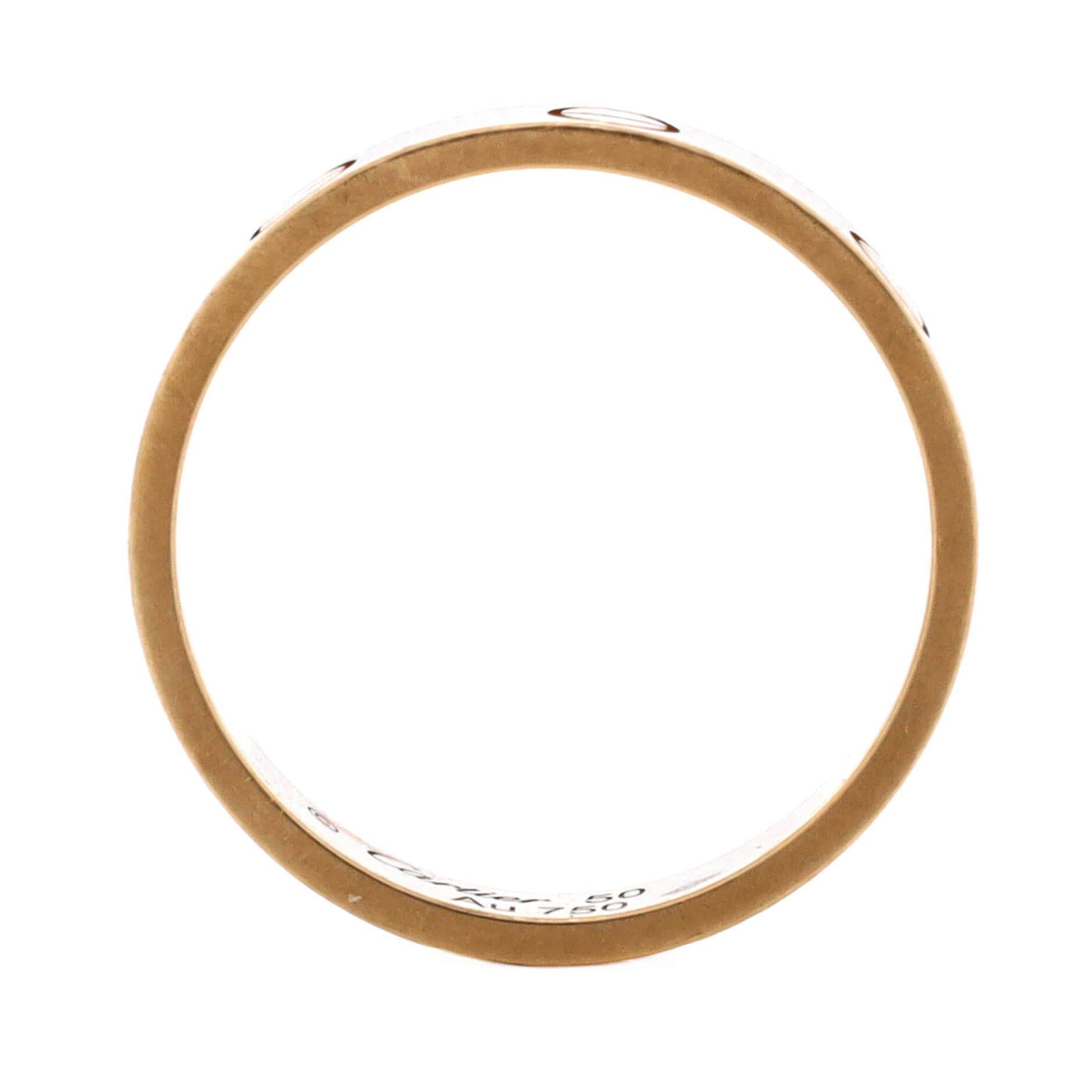 Cartier Love Wedding Band Ring Size ONE SIZE - 3 Thumbnail