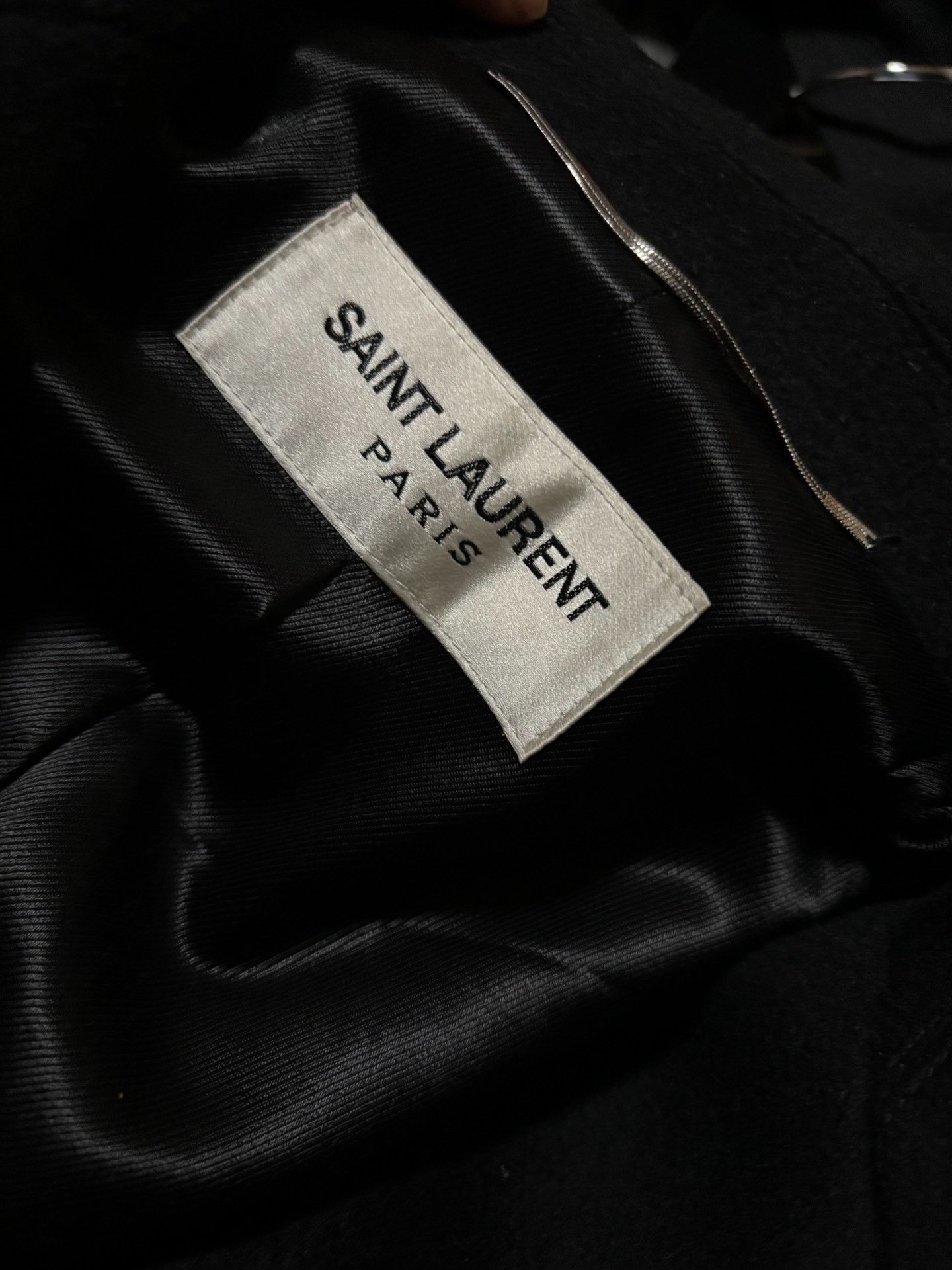 Anthony Vaccarello Saint Laurent Double-Breasted Gold Button Coat Size US S / EU 44-46 / 1 - 4 Thumbnail