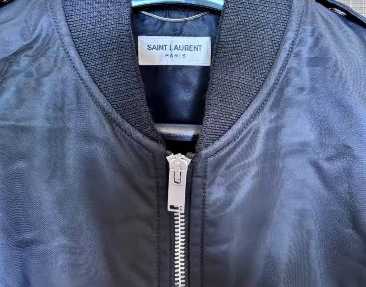Saint Laurent Paris Saint Laurent Paris Black Bomber Jacket Size US XL / EU 56 / 4 - 8 Thumbnail