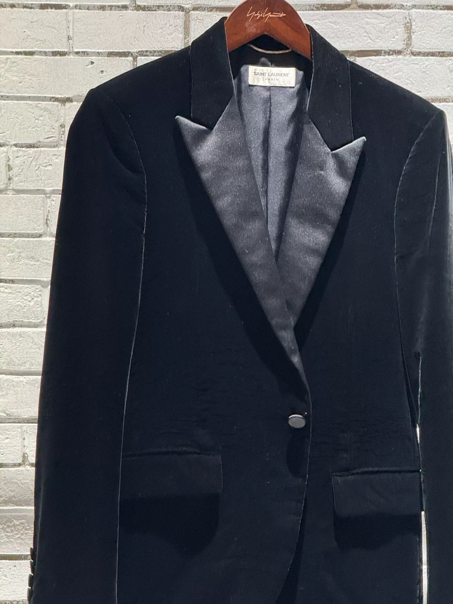 Saint Laurent Paris Saint Laurent Black Velvet Blazer Size US S / EU 44-46 / 1 - 2 Thumbnail