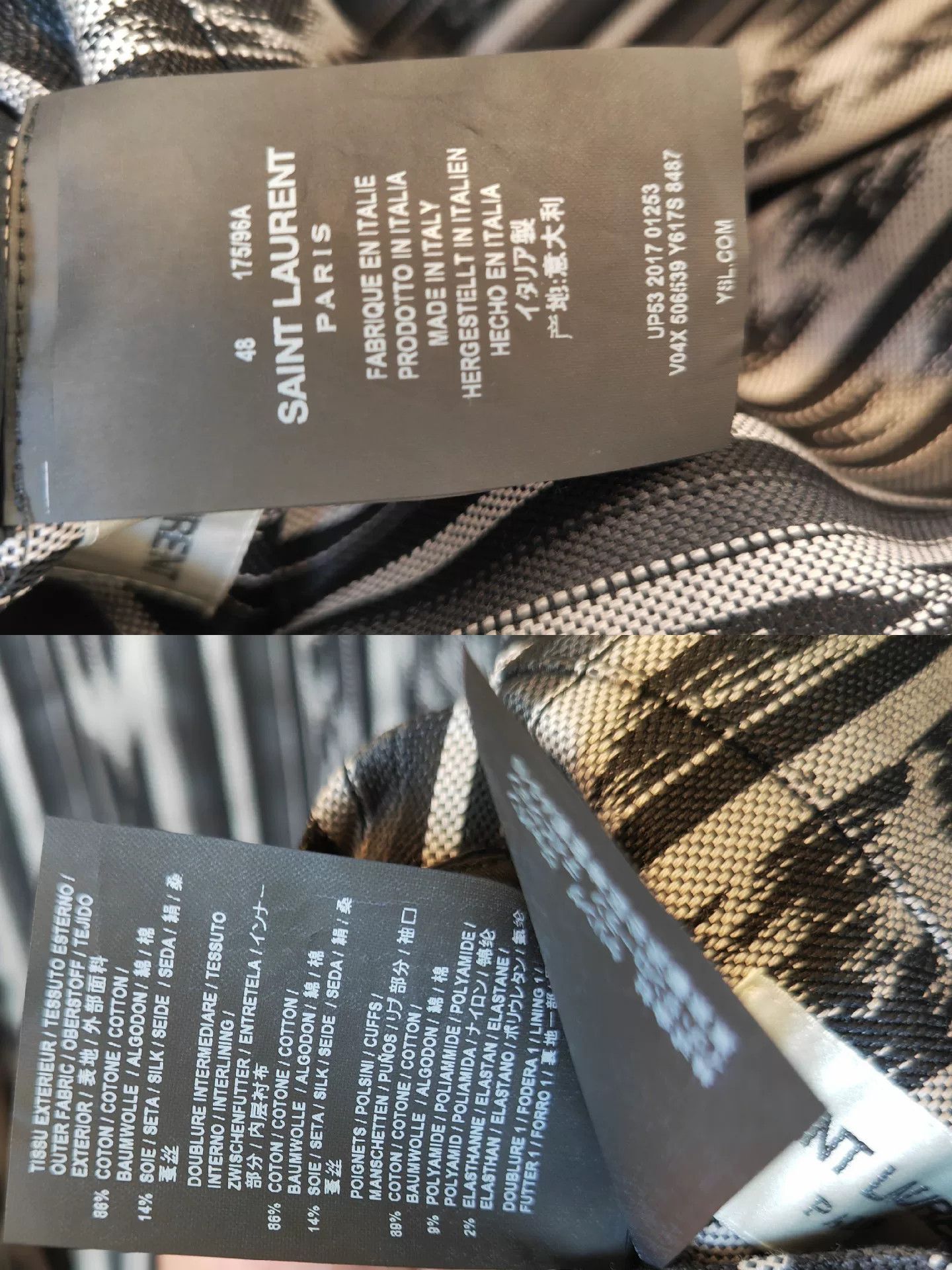 Saint Laurent Paris Saint Laurent 2018 Men's Rainbow Teddy Jacket Size US M / EU 48-50 / 2 - 6 Thumbnail