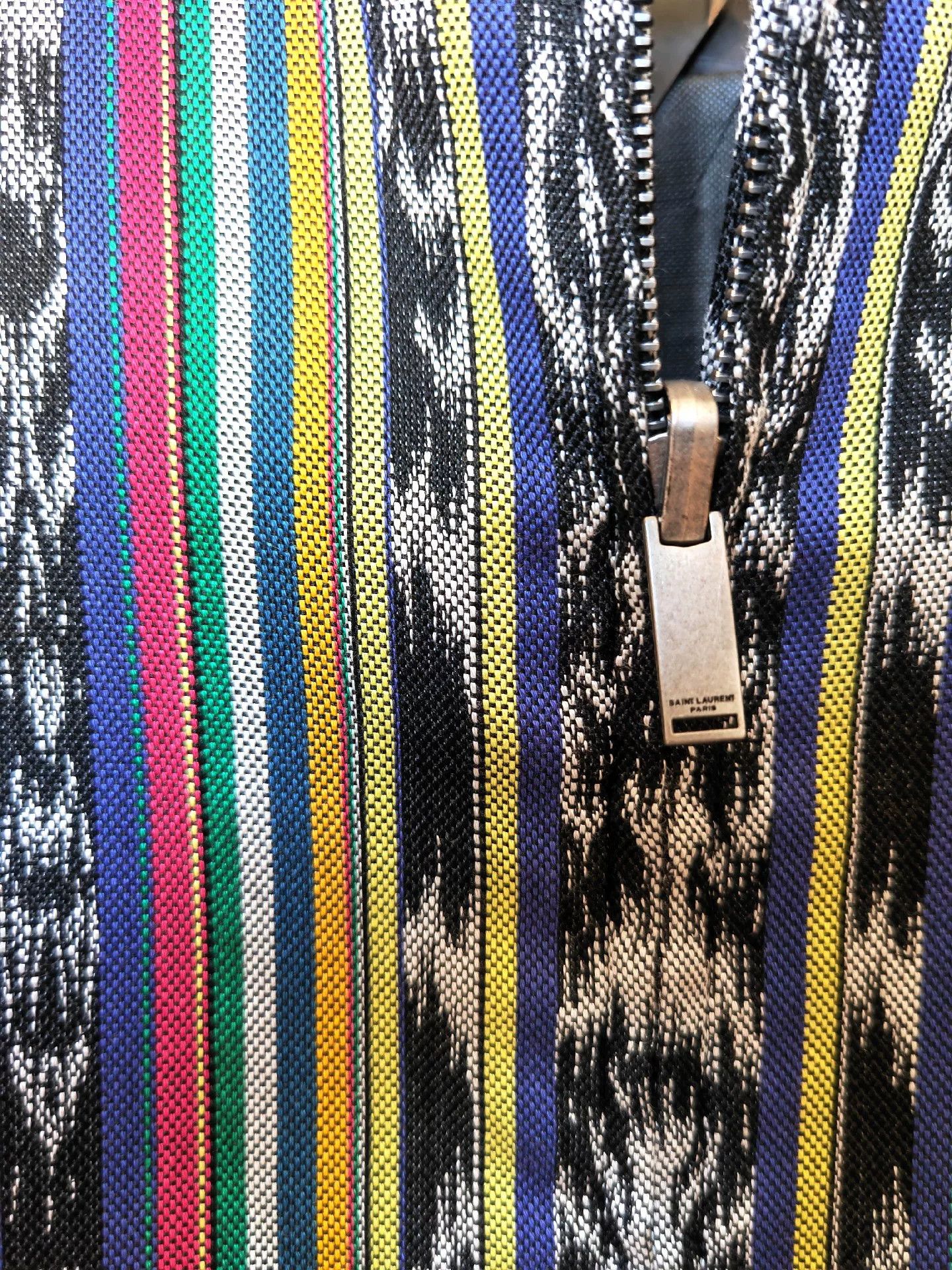Saint Laurent Paris Saint Laurent 2018 Men's Rainbow Teddy Jacket Size US M / EU 48-50 / 2 - 4 Thumbnail