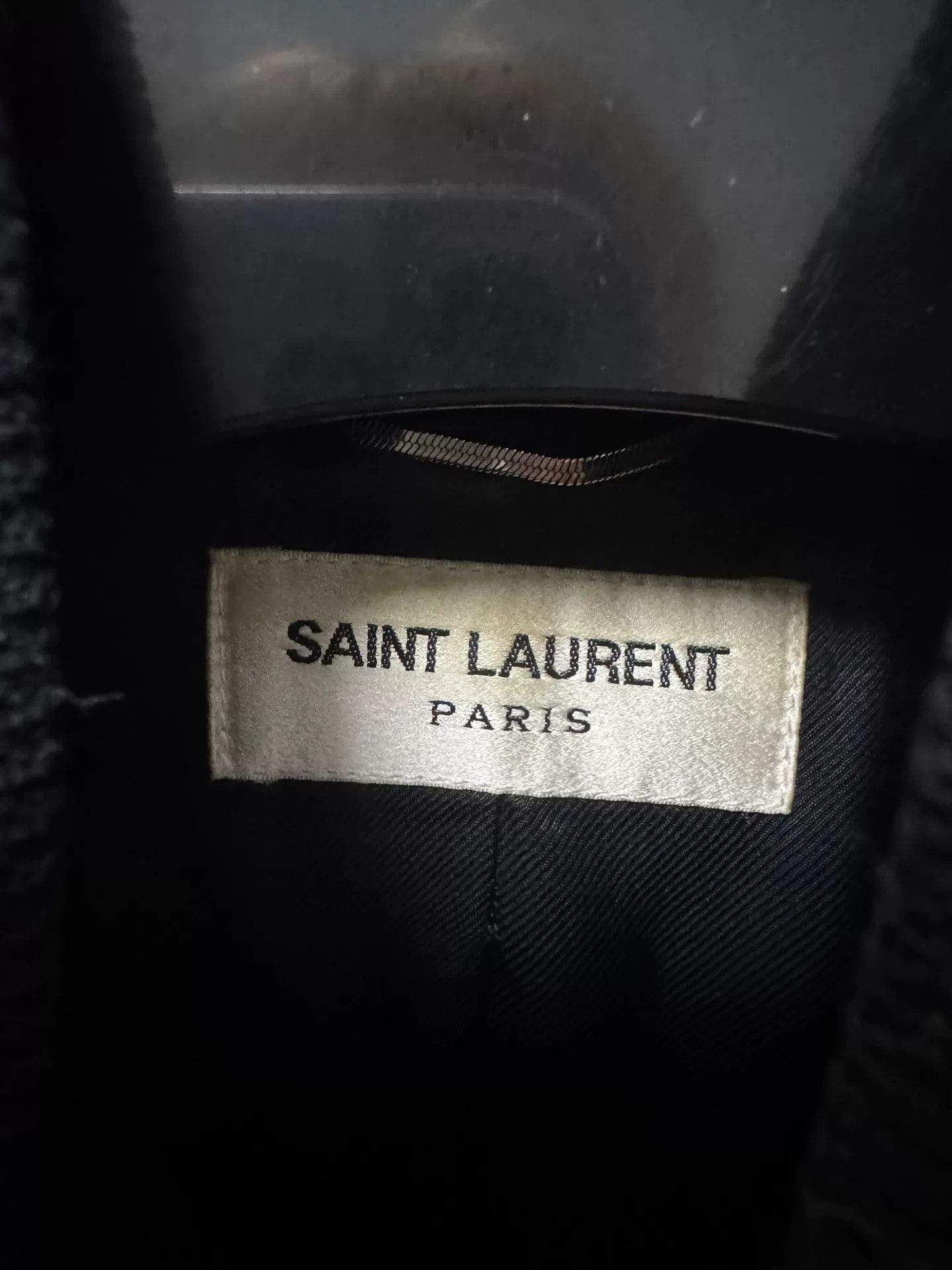 Hedi Slimane Saint Laurent 15FW Leather Varsity Jacket Size US S / EU 44-46 / 1 - 5 Thumbnail
