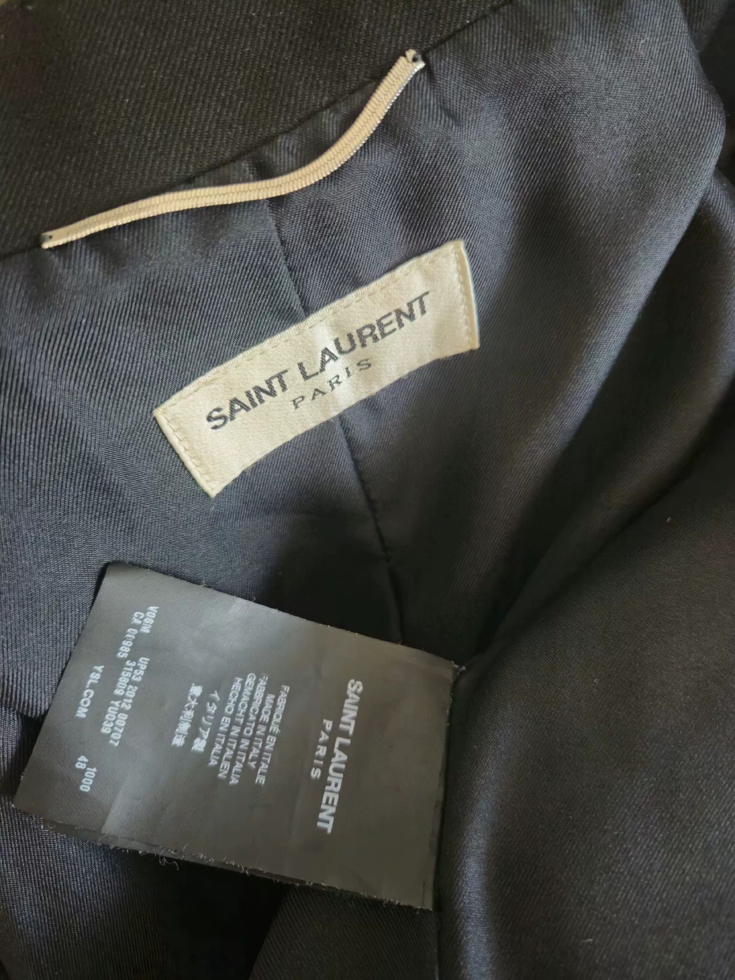 Saint Laurent Paris Saint Laurent Paris Runway Stand Collar Blazer Size US M / EU 48-50 / 2 - 9 Thumbnail
