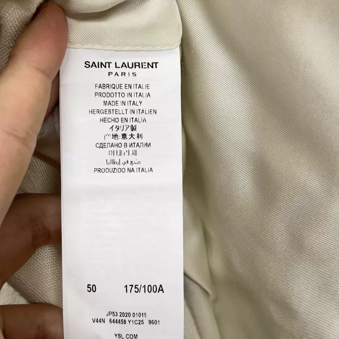 Saint Laurent Paris Saint Laurent Textured Distressed Suit Jacket Size US M / EU 48-50 / 2 - 4 Thumbnail