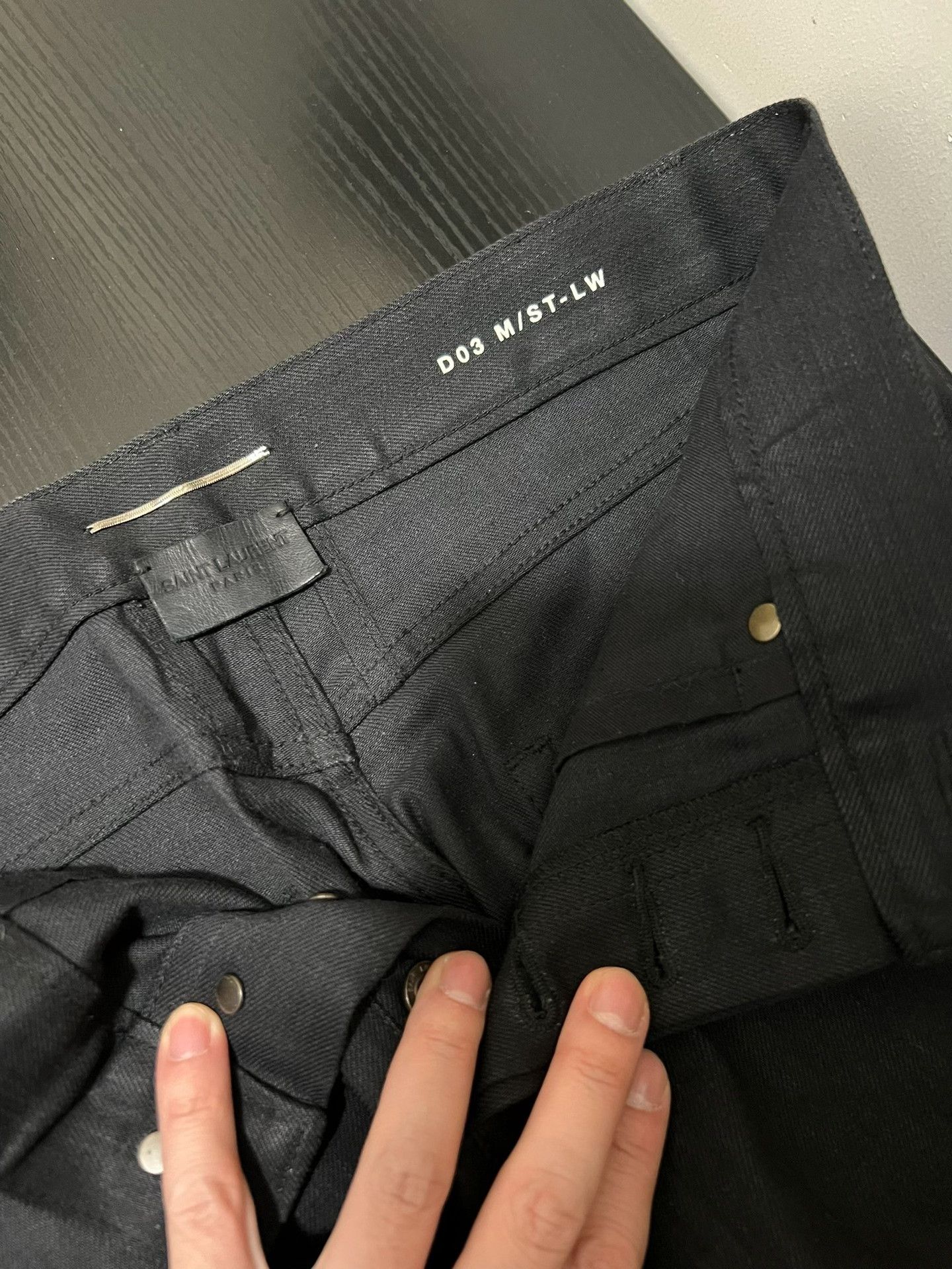 Saint Laurent Paris Saint Laurent D03 Black Jeans Size US 30 / EU 46 - 3 Thumbnail