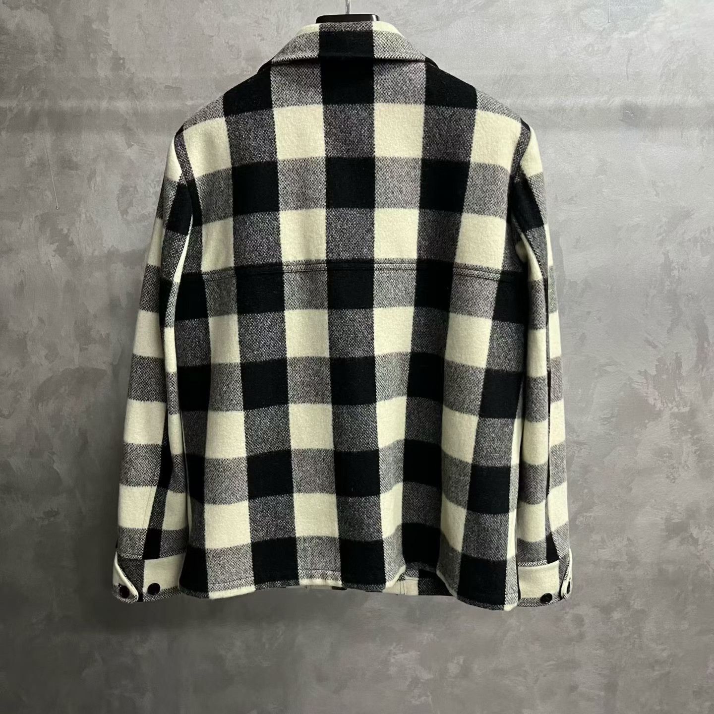 Saint Laurent Paris Saint Laurent Plaid Lapel Zip Jacket Size US M / EU 48-50 / 2 - 2 Thumbnail