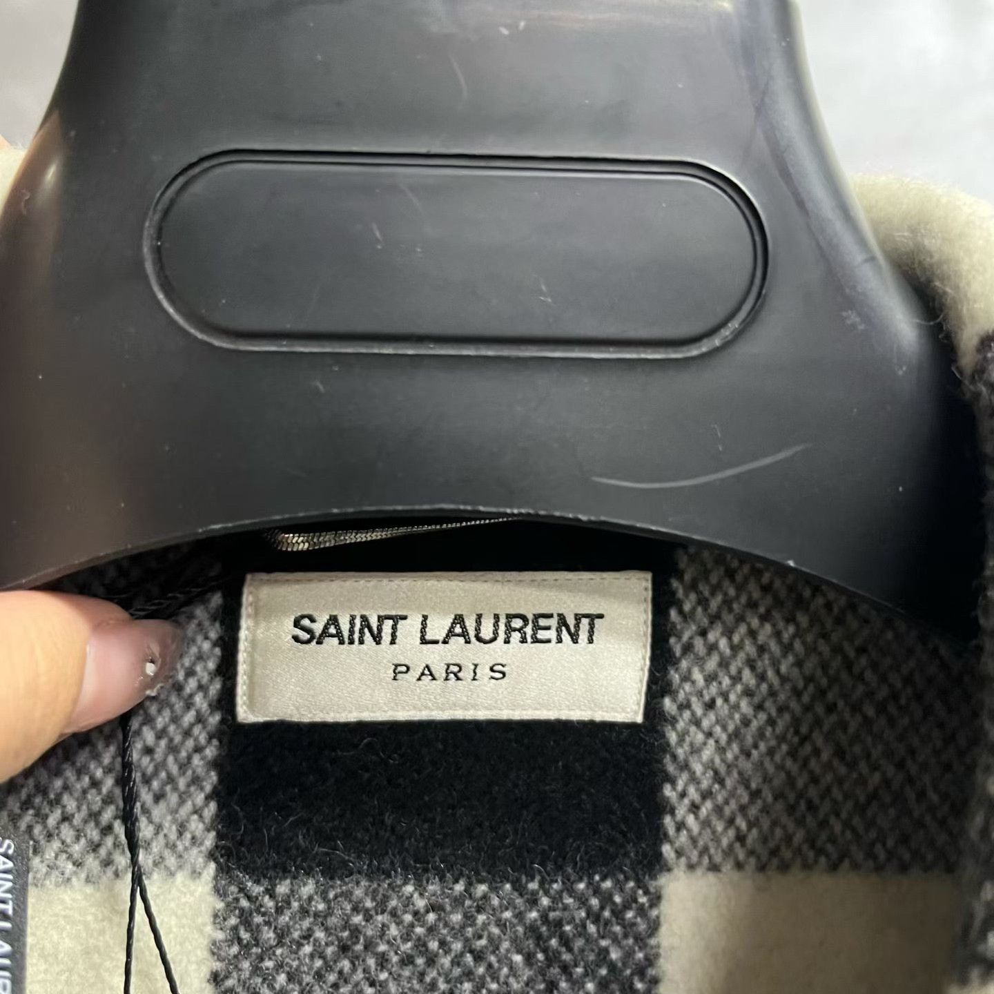 Saint Laurent Paris Saint Laurent Plaid Lapel Zip Jacket Size US M / EU 48-50 / 2 - 3 Thumbnail