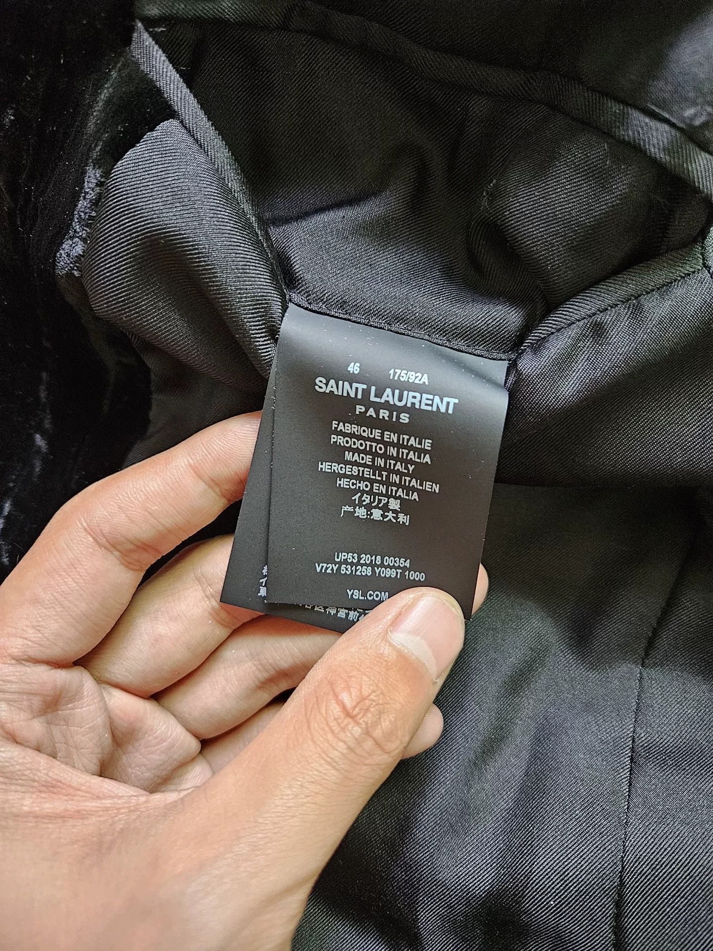 Saint Laurent Paris Saint Laurent Black Velvet Blazer Size US S / EU 44-46 / 1 - 6 Thumbnail