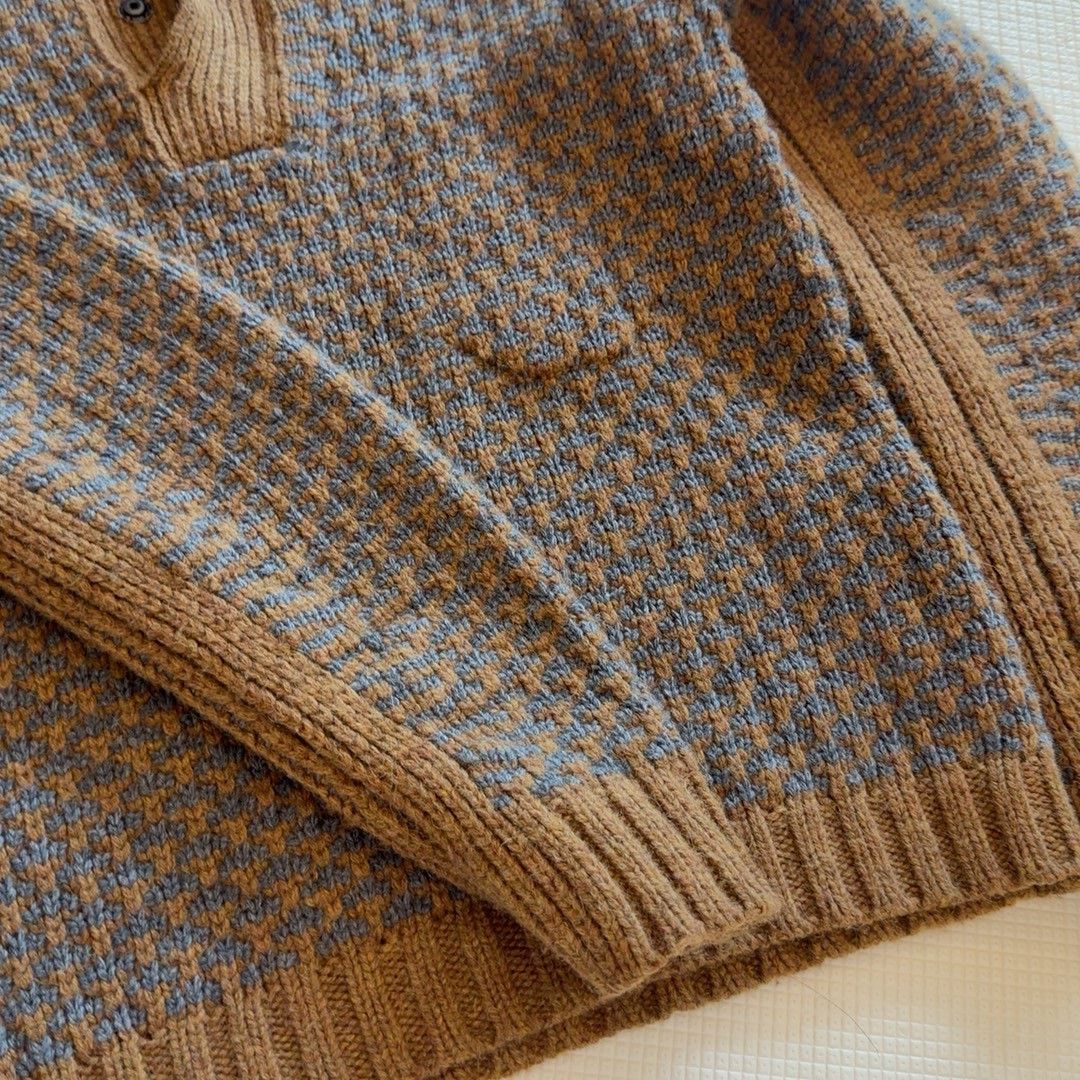 Yves Saint Laurent Saint Laurent Houndstooth Knit Sweater Size US XS / EU 42 / 0 - 5 Thumbnail