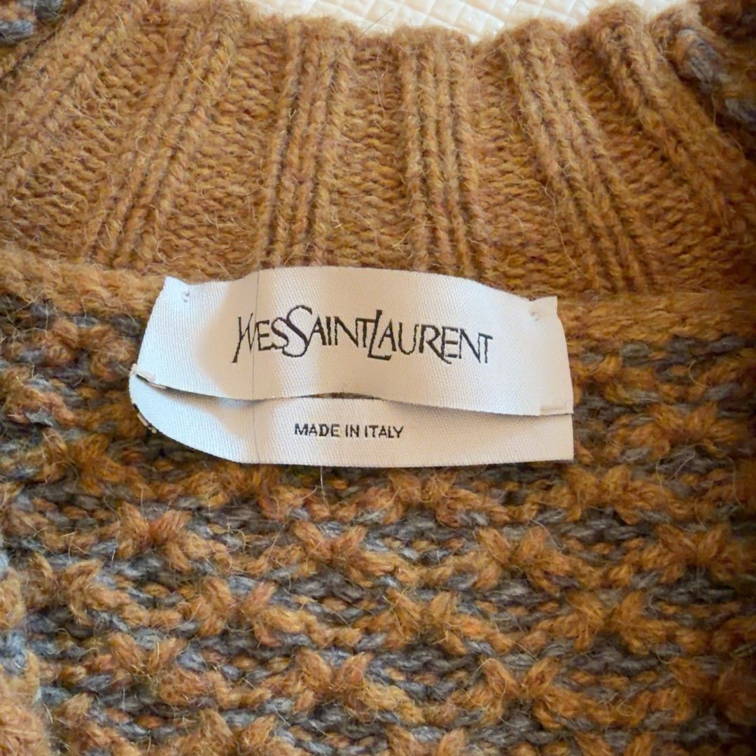 Yves Saint Laurent Saint Laurent Houndstooth Knit Sweater Size US XS / EU 42 / 0 - 3 Thumbnail