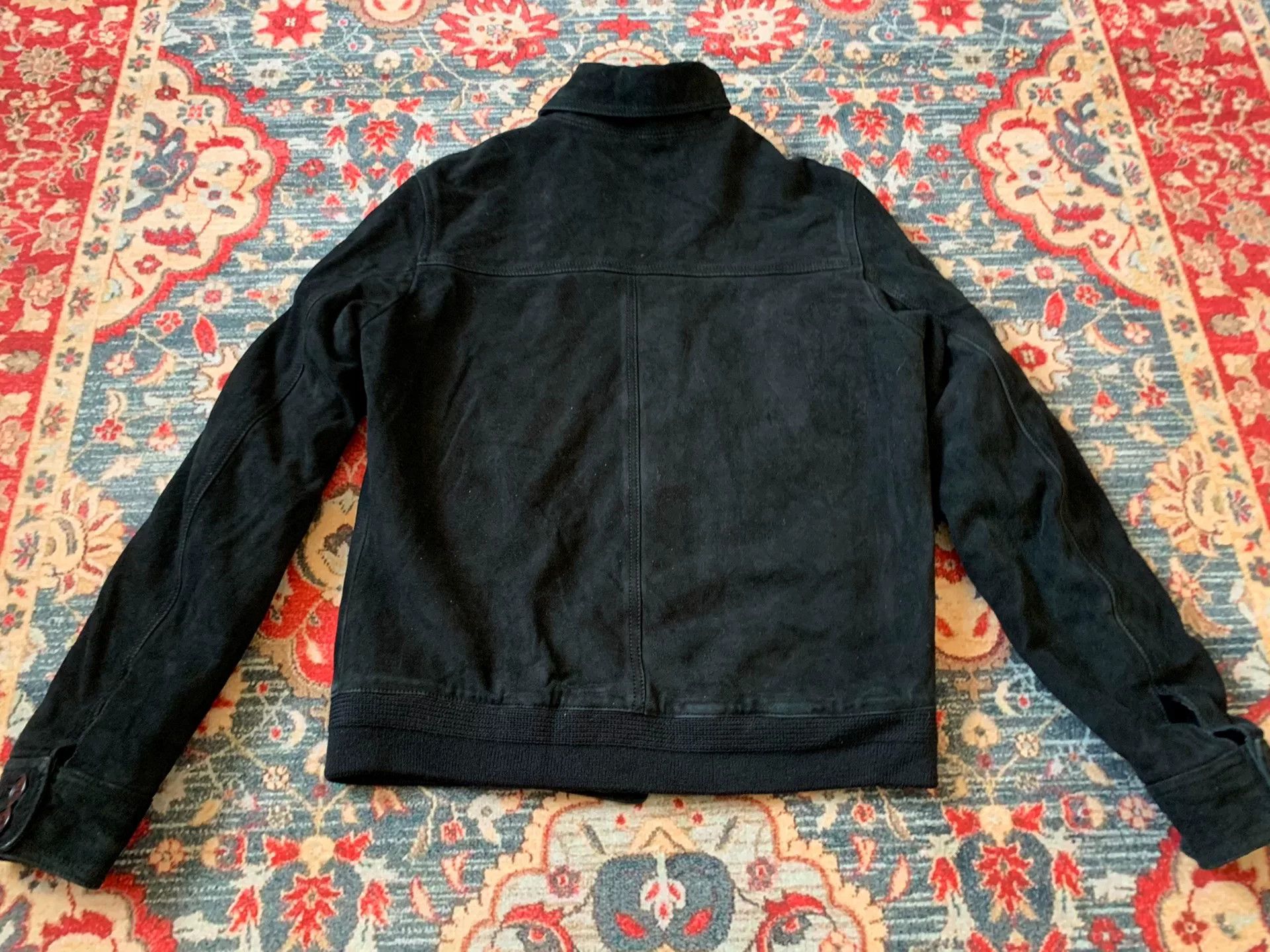 Yves Saint Laurent Saint Laurent Black Suede Jacket Size US S / EU 44-46 / 1 - 5 Thumbnail