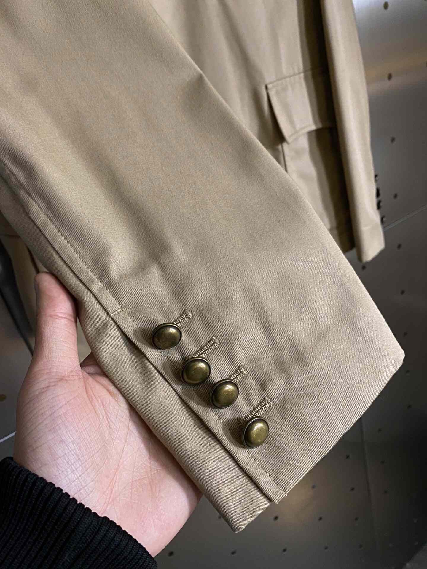 Hedi Slimane Saint Laurent Beige Military Jacket Size US M / EU 48-50 / 2 - 6 Thumbnail