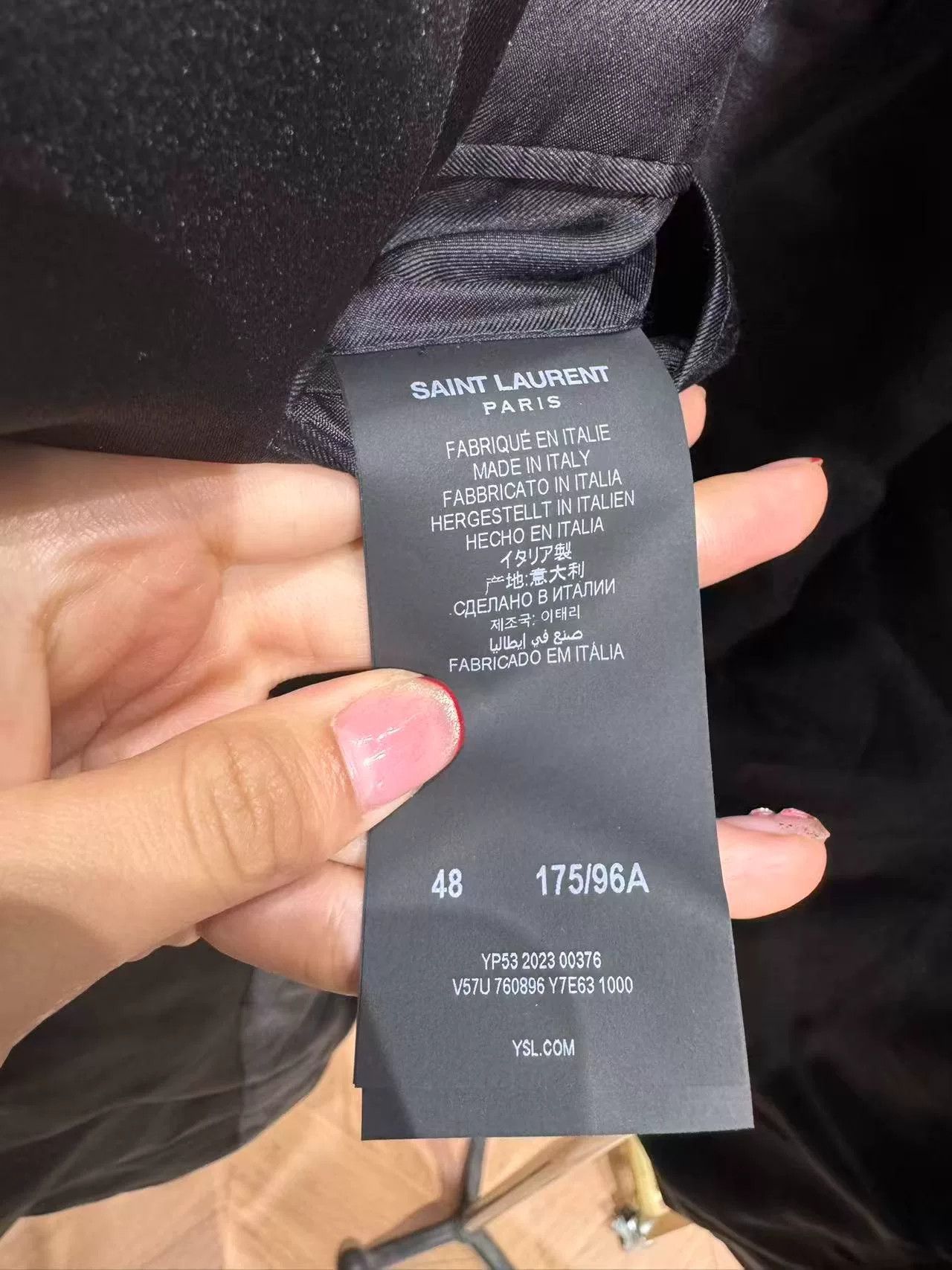 Saint Laurent Paris Saint Laurent Black Satin Lapel Blazer Size US M / EU 48-50 / 2 - 5 Thumbnail