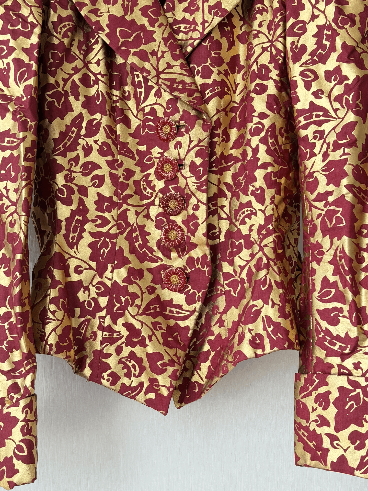 Yves Saint Laurent 90s Yves Saint Laurent Floral Jacket Size XS / US 0-2 / IT 36-38 - 4 Thumbnail