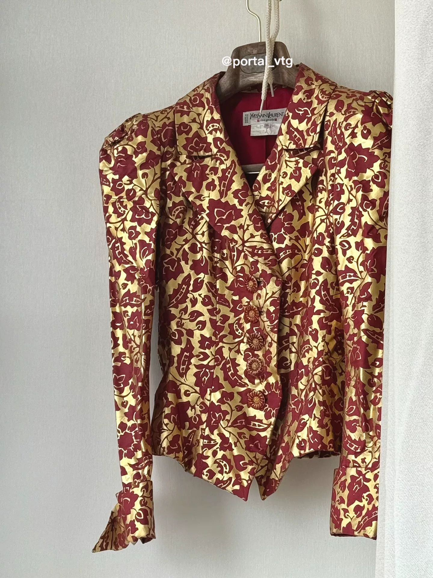 Yves Saint Laurent 90s Yves Saint Laurent Floral Jacket Size XS / US 0-2 / IT 36-38 - 7 Thumbnail