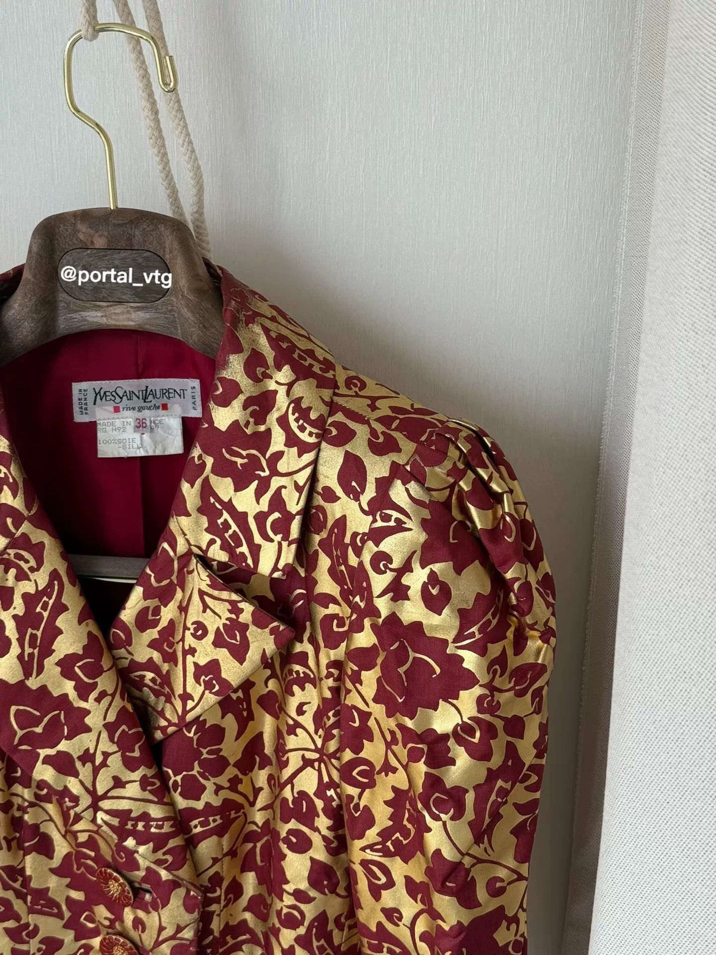 Yves Saint Laurent 90s Yves Saint Laurent Floral Jacket Size XS / US 0-2 / IT 36-38 - 2 Thumbnail
