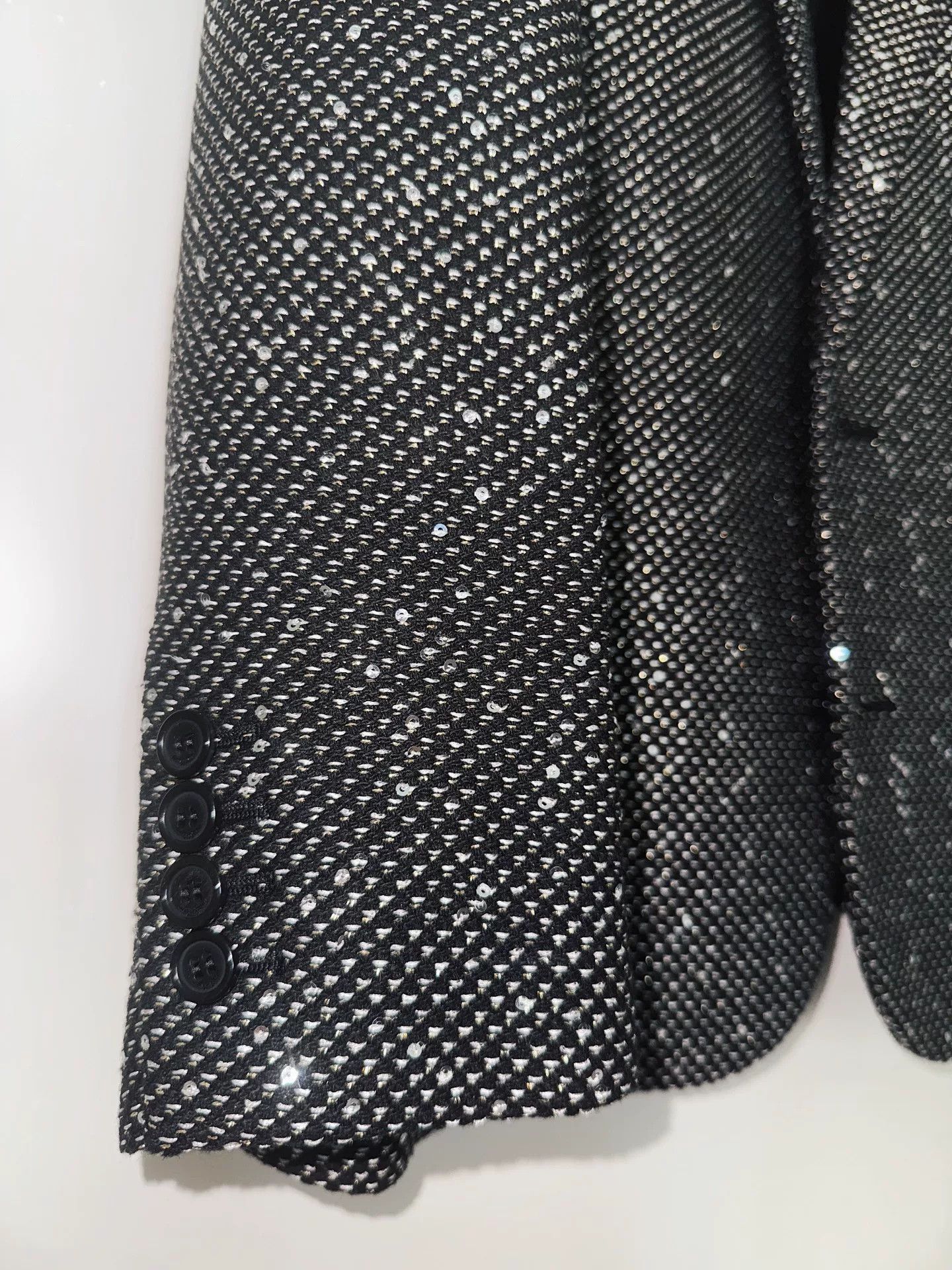 Yves Saint Laurent Saint Laurent YSL Sequined Blazer Size US M / EU 48-50 / 2 - 2 Thumbnail