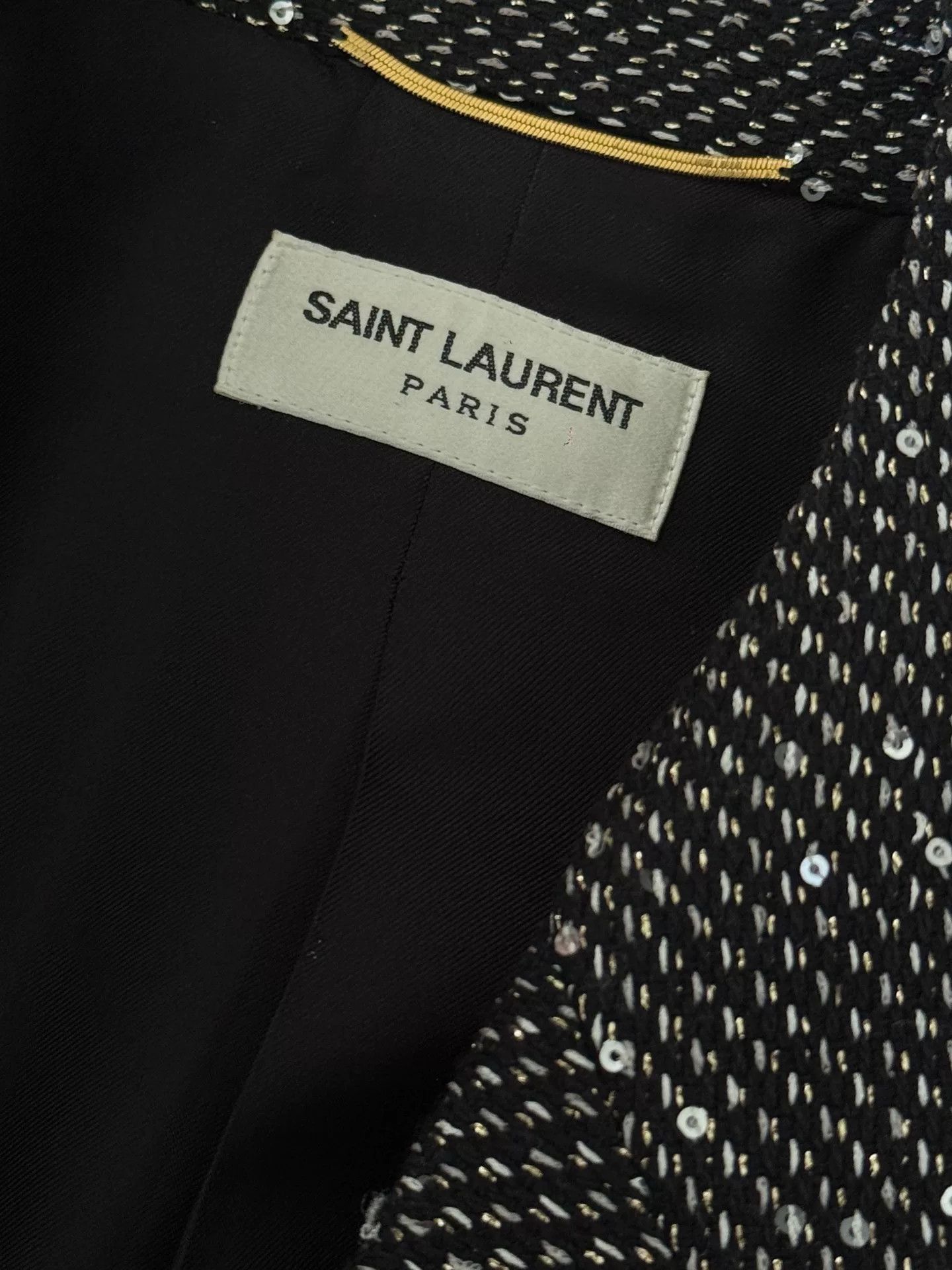 Yves Saint Laurent Saint Laurent YSL Sequined Blazer Size US M / EU 48-50 / 2 - 5 Thumbnail
