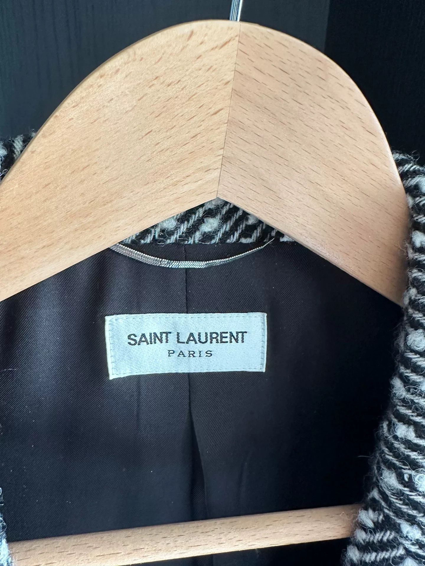 Saint Laurent Paris Saint Laurent Wool Herringbone Blazer Size US S / EU 44-46 / 1 - 2 Thumbnail