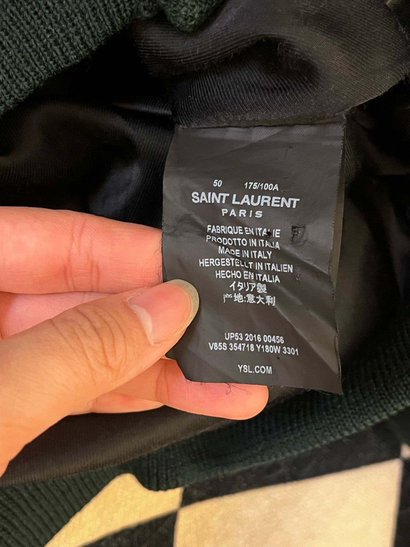 Saint Laurent Paris Saint Laurent Green Baseball Jacket 50 Size US M / EU 48-50 / 2 - 4 Thumbnail