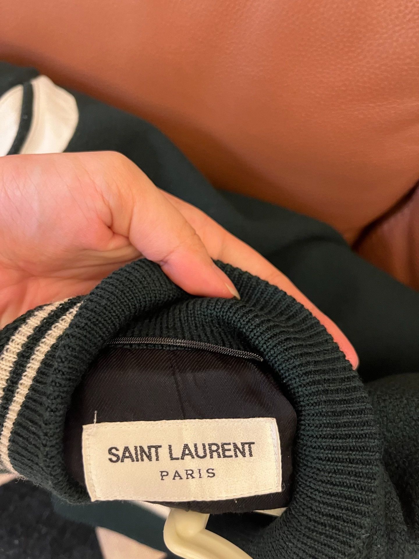 Saint Laurent Paris Saint Laurent Green Baseball Jacket 50 Size US M / EU 48-50 / 2 - 3 Thumbnail