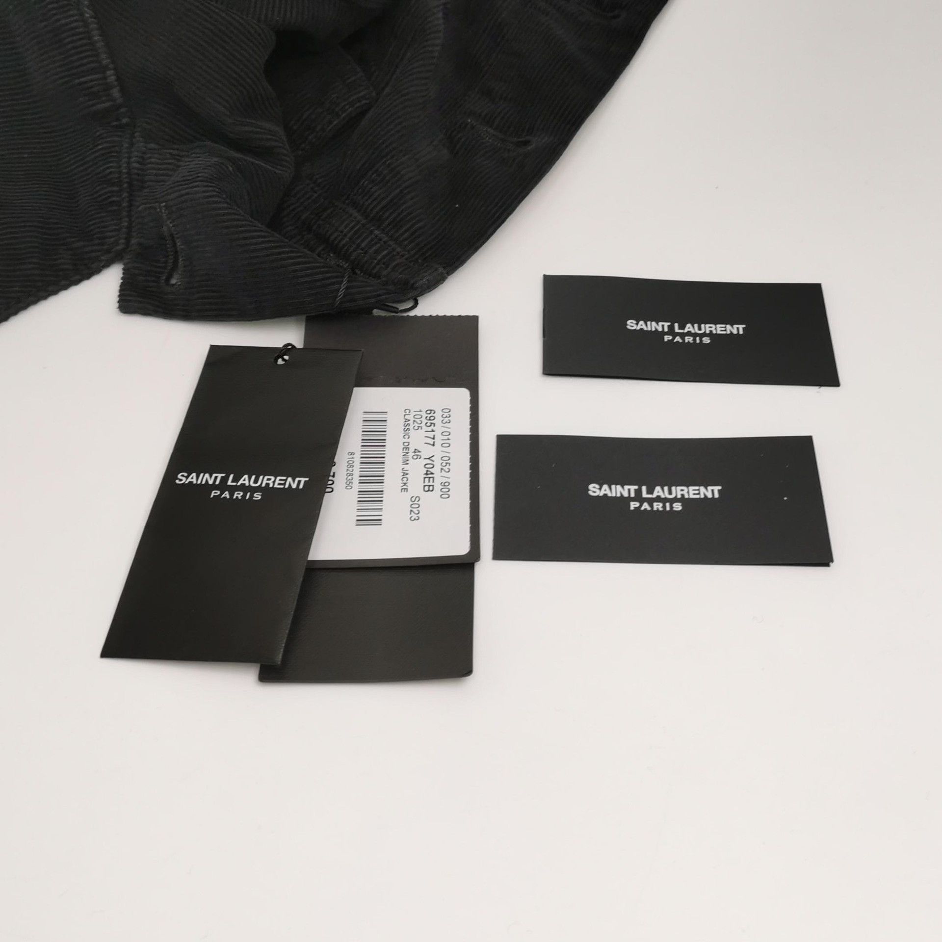 Saint Laurent Paris Saint Laurent Black Corduroy Jacket Size US S / EU 44-46 / 1 - 4 Thumbnail