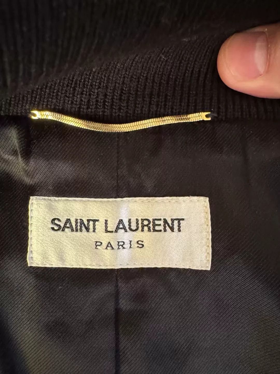 Saint Laurent Paris Saint Laurent Black White Varsity Jacket Size US XXS / EU 40 - 4 Thumbnail