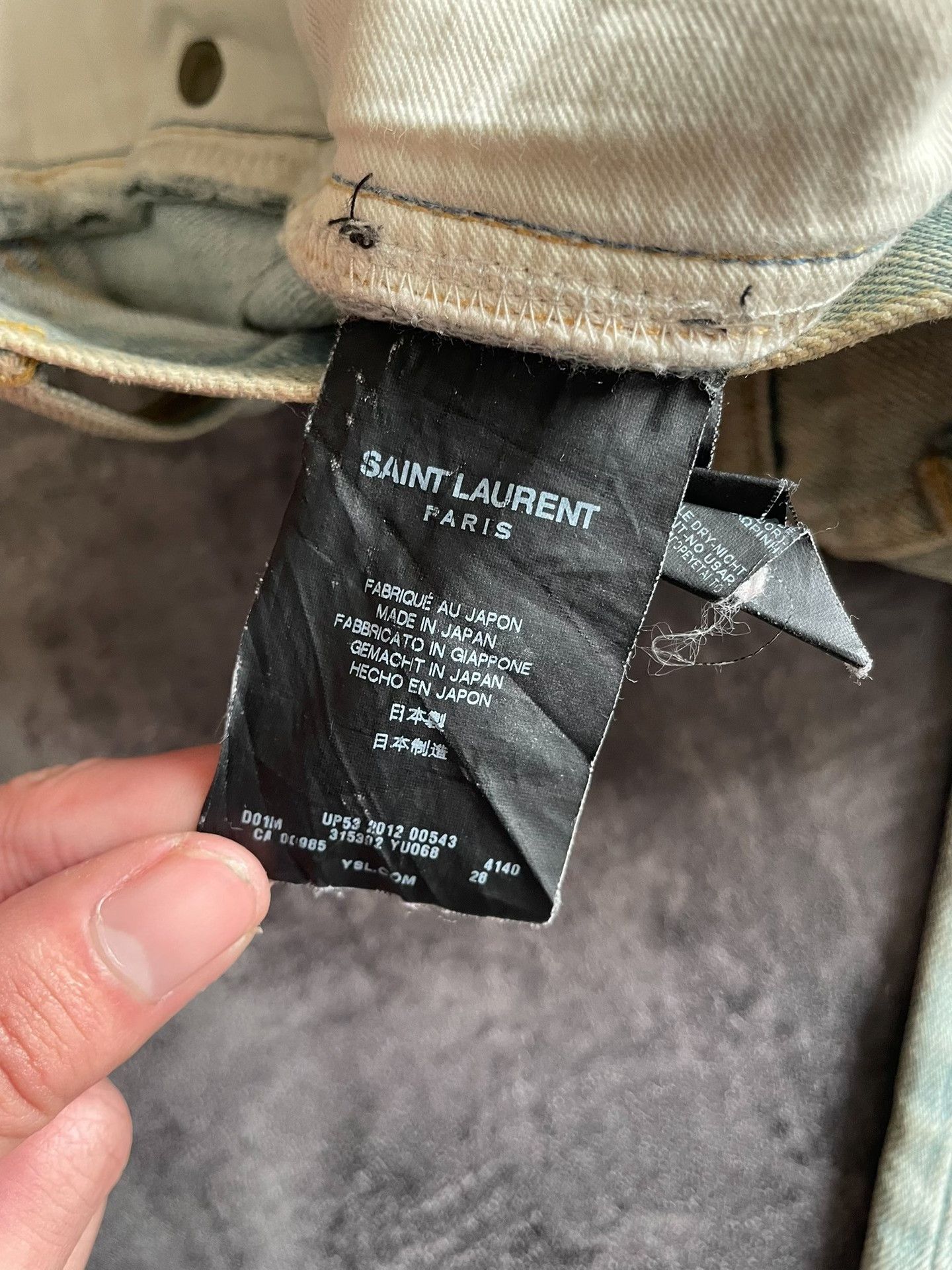 Hedi Slimane Saint Laurent Light Blue Denim Jeans Size US 28 / EU 44 - 7 Thumbnail