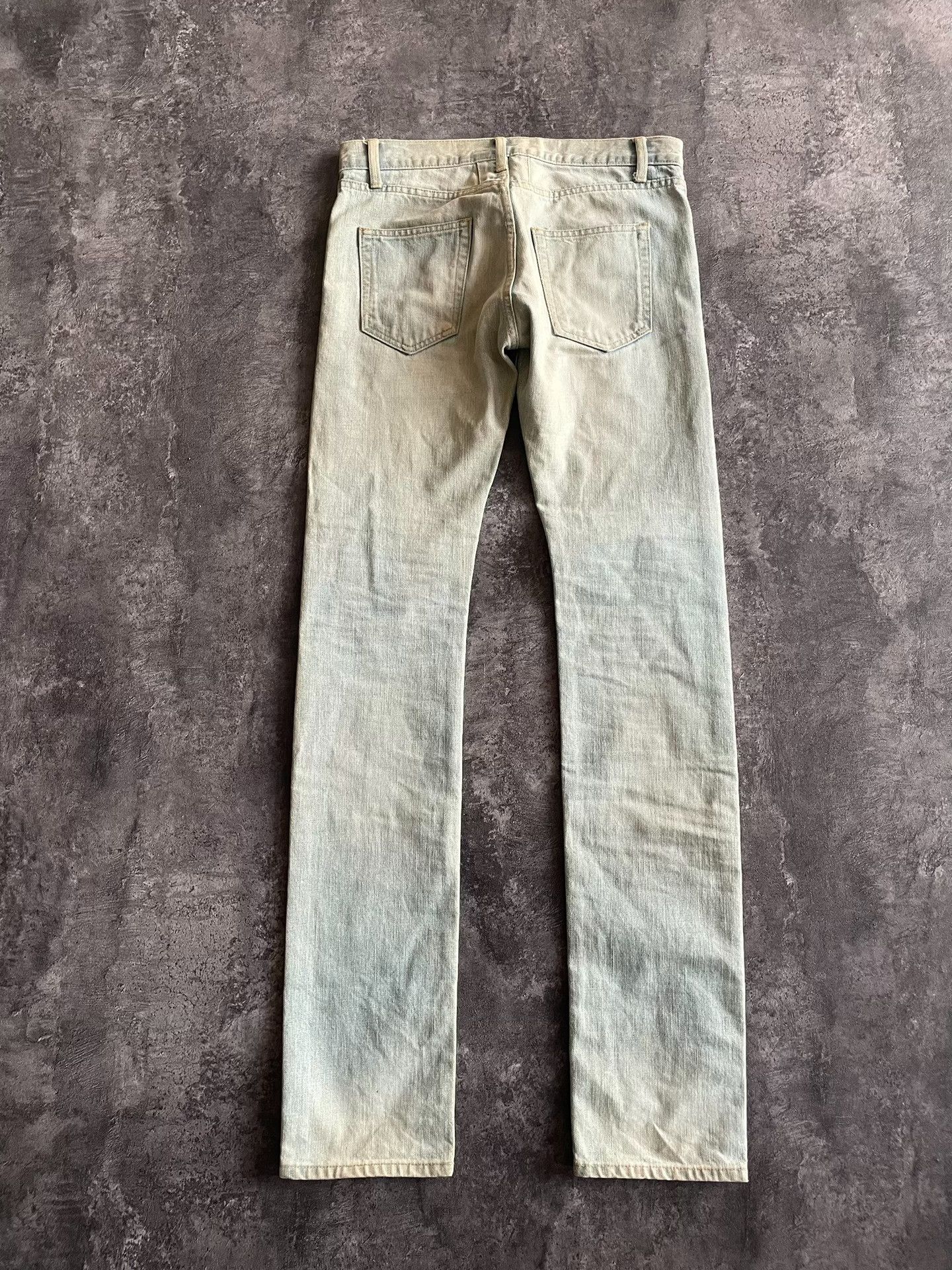 Hedi Slimane Saint Laurent Light Blue Denim Jeans Size US 28 / EU 44 - 2 Thumbnail