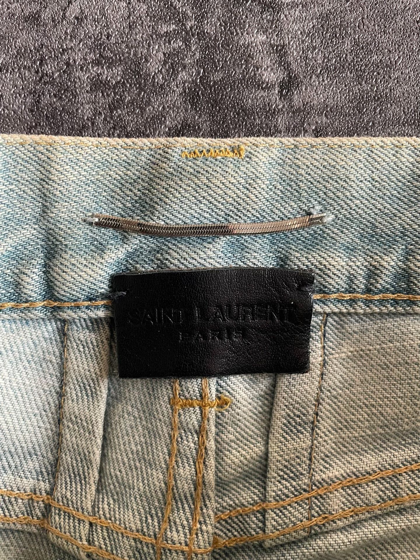 Hedi Slimane Saint Laurent Light Blue Denim Jeans Size US 28 / EU 44 - 5 Thumbnail