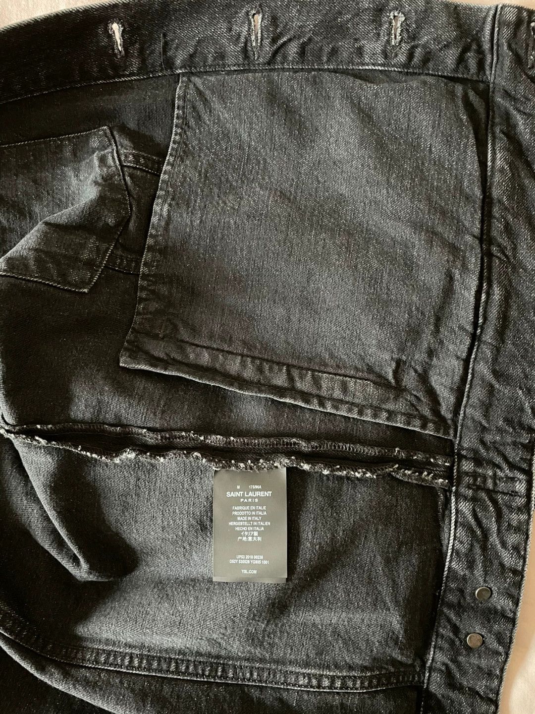 Saint Laurent Paris Saint Laurent Dark Blue Denim Jacket Size US M / EU 48-50 / 2 - 7 Thumbnail