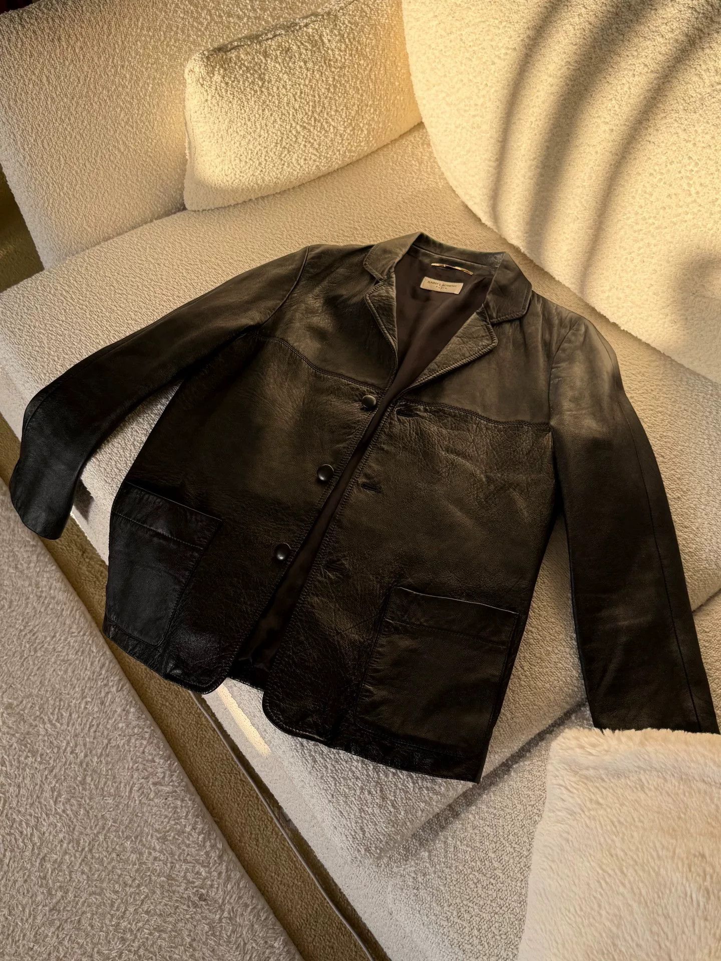 Hedi Slimane Saint Laurent Heidi Leather Jacket Size M / US 6-8 / IT 42-44 - 2 Thumbnail