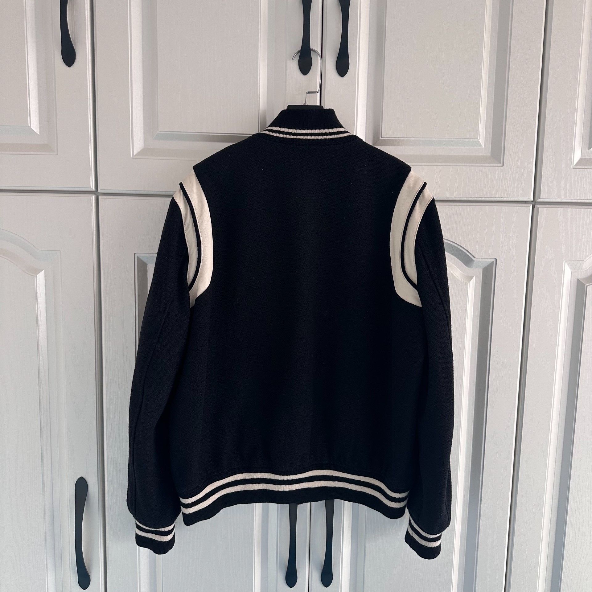 Saint Laurent Paris Saint Laurent Black White Varsity Jacket Size US L / EU 52-54 / 3 - 5 Thumbnail