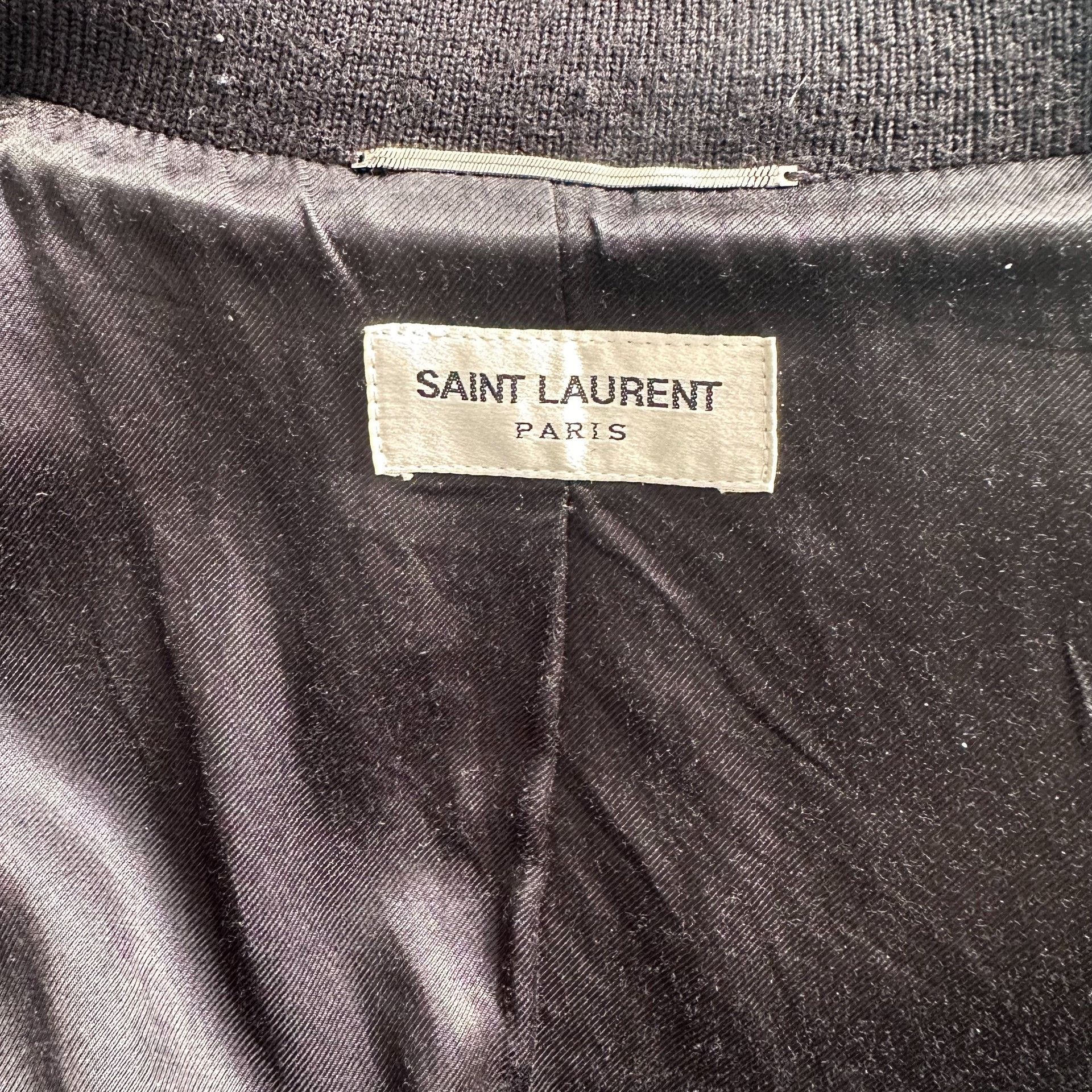 Saint Laurent Paris Saint Laurent Black White Varsity Jacket Size US L / EU 52-54 / 3 - 6 Thumbnail