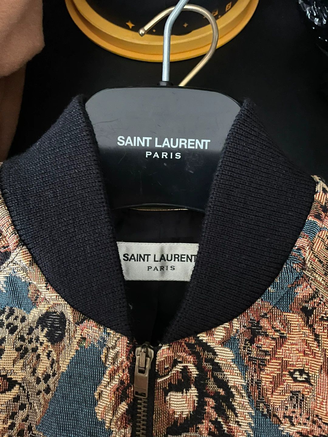 Hedi Slimane Saint Laurent 2016 Animal Head Bomber Jacket Size US S / EU 44-46 / 1 - 3 Thumbnail