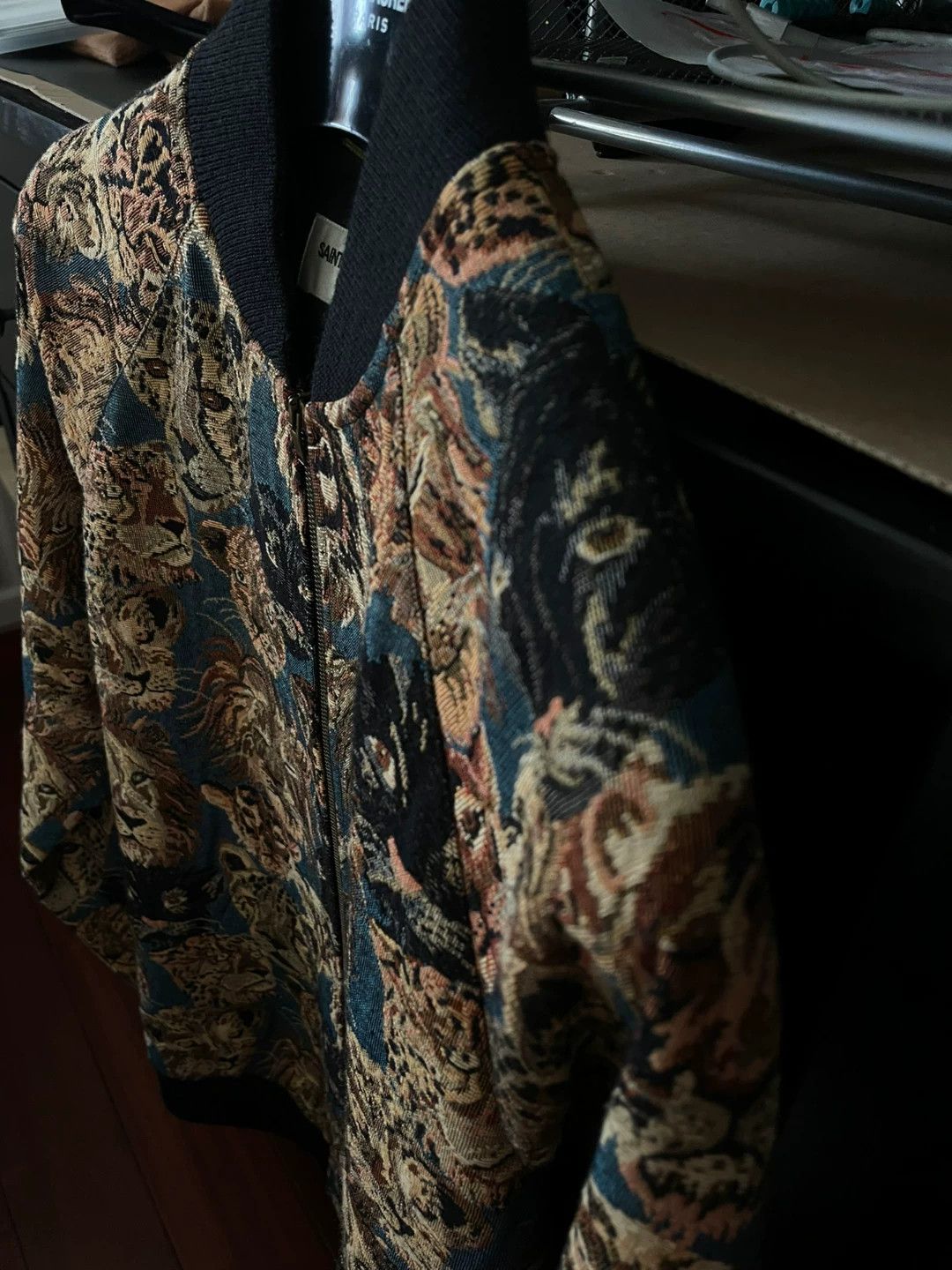 Hedi Slimane Saint Laurent 2016 Animal Head Bomber Jacket Size US S / EU 44-46 / 1 - 4 Thumbnail