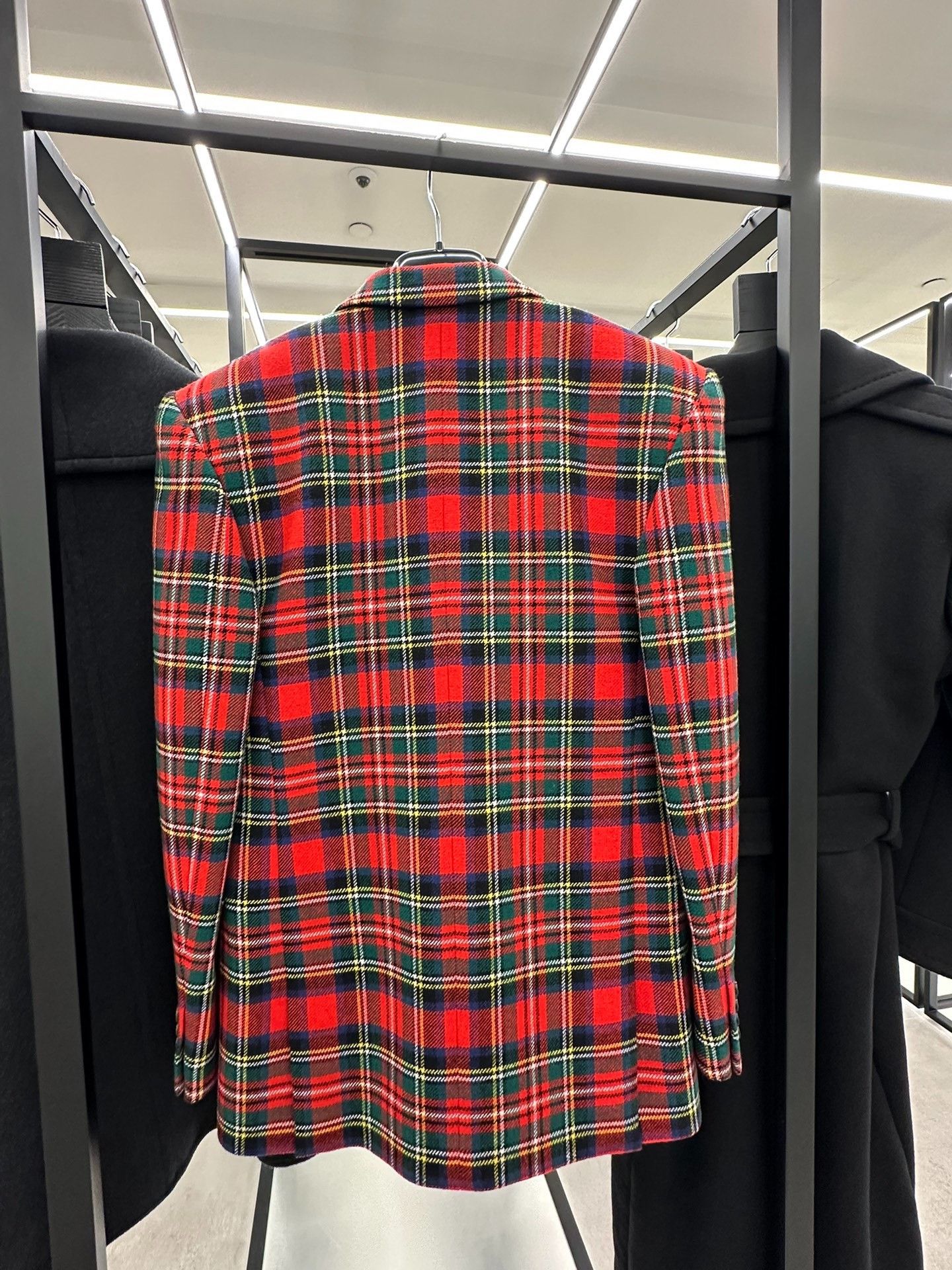Saint Laurent Paris Saint Laurent YSL Plaid Wool Blazer Size S / US 4 / IT 40 - 2 Thumbnail