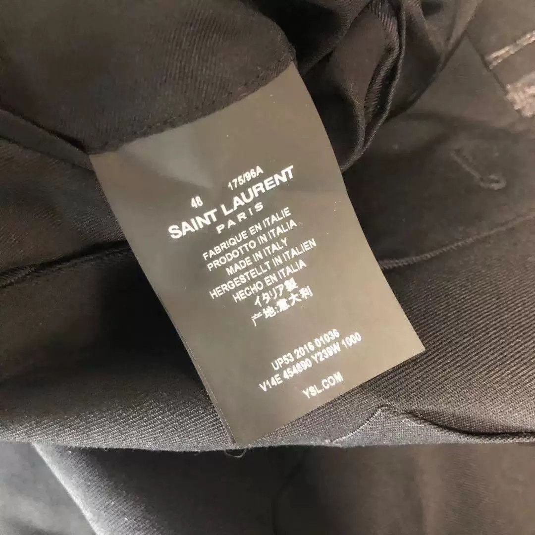 Saint Laurent Paris Saint Laurent Black Three-Button Blazer Size US M / EU 48-50 / 2 - 3 Thumbnail