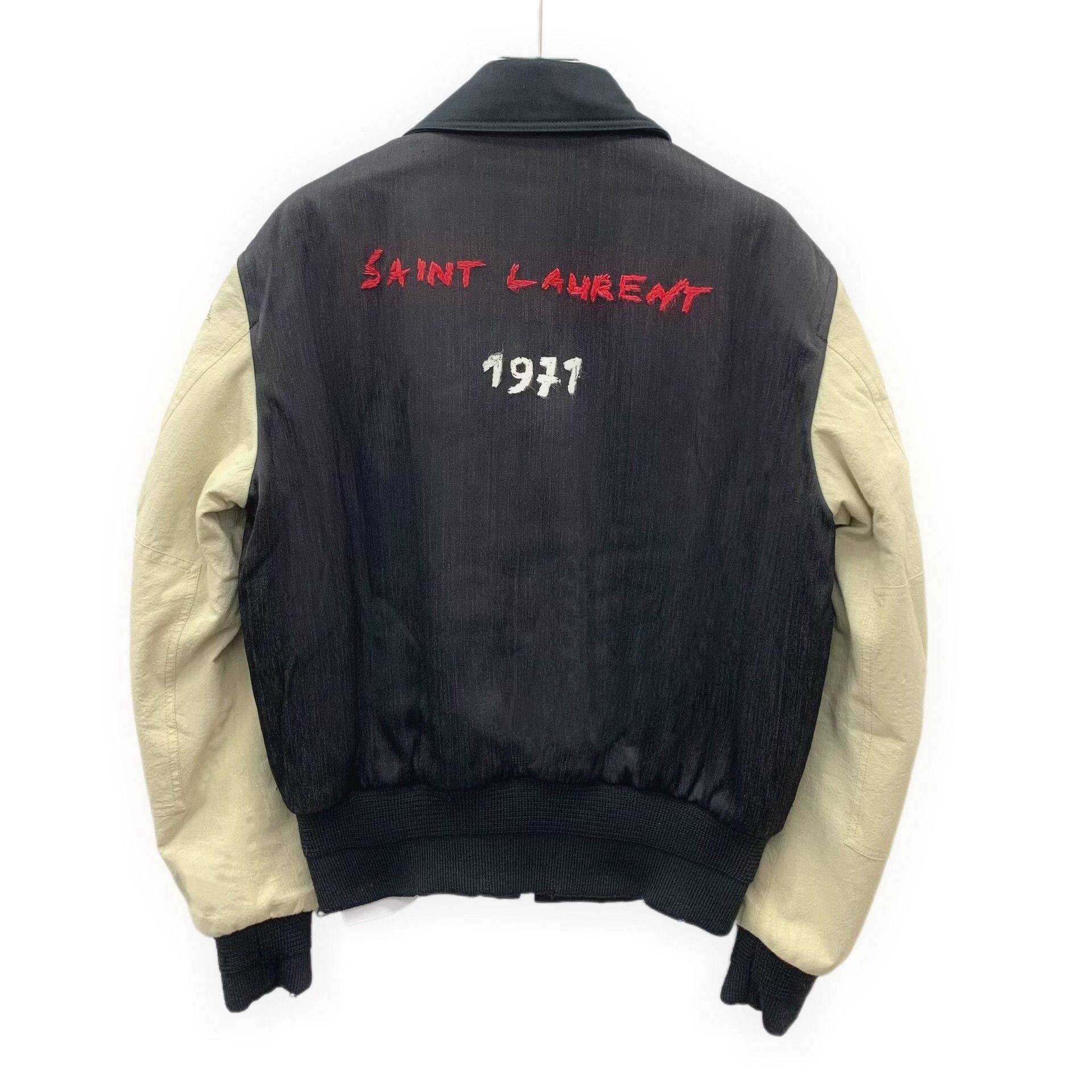 Yves Saint Laurent Saint Laurent Embroidered Colorblock Jacket Size XXS / US 00 / IT 34 - 2 Thumbnail