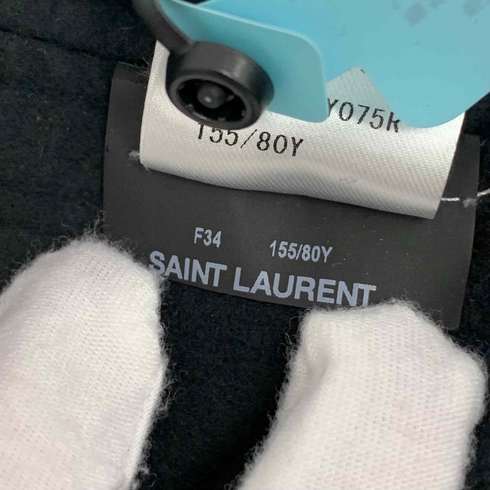Yves Saint Laurent Saint Laurent Embroidered Colorblock Jacket Size XXS / US 00 / IT 34 - 7 Thumbnail