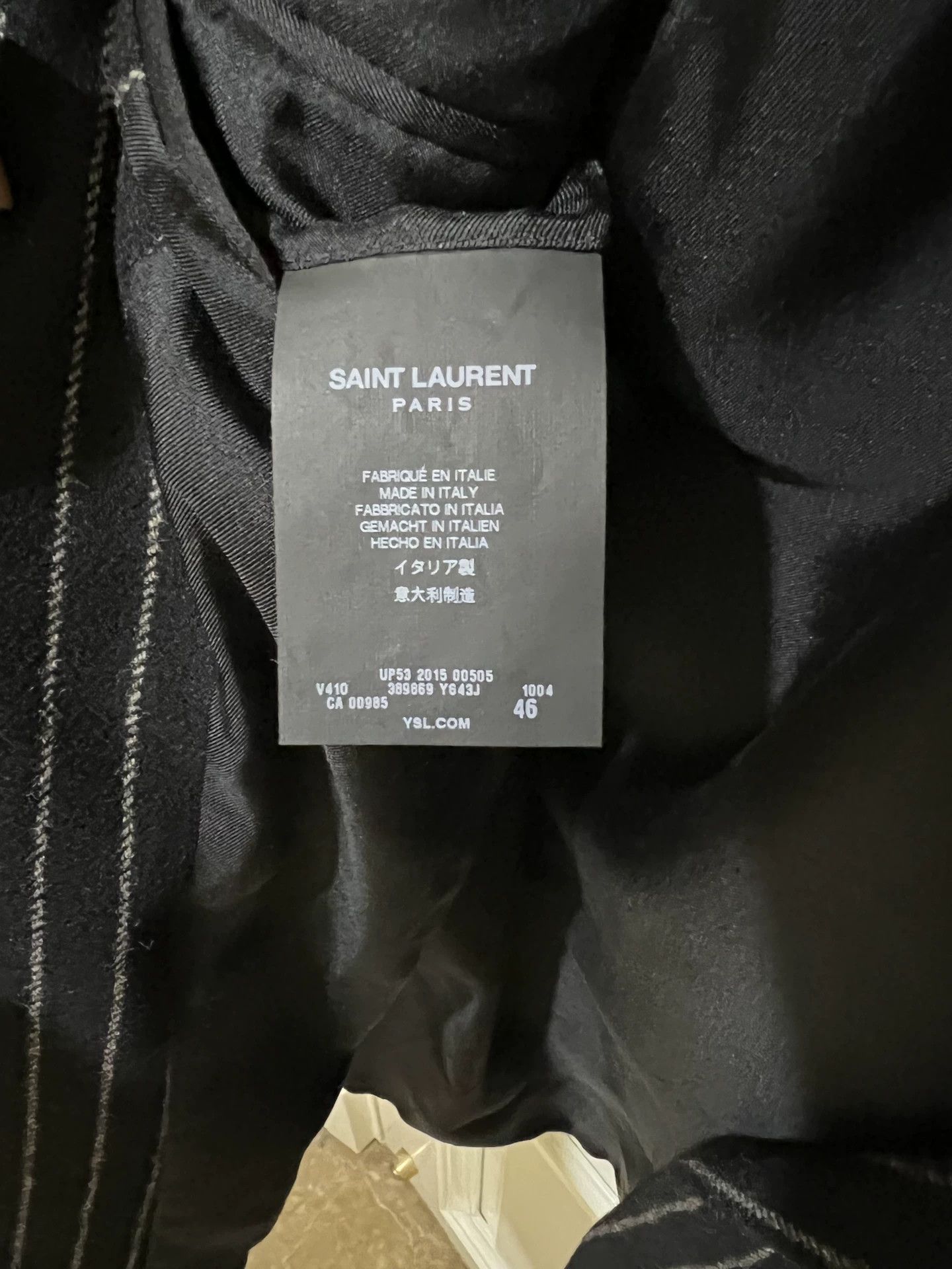 Saint Laurent Paris Saint Laurent Paris Pinstripe Blazer Size US S / EU 44-46 / 1 - 4 Thumbnail