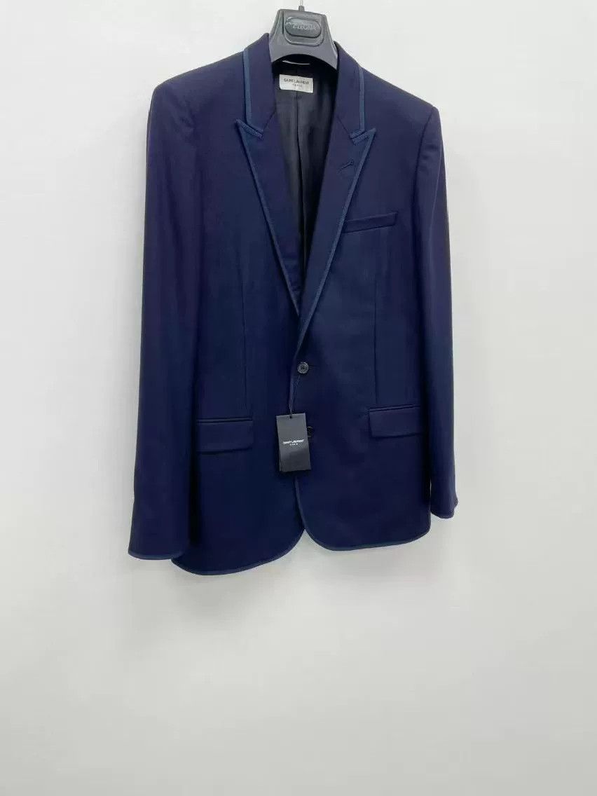Saint Laurent Paris Saint Laurent Wool Blazer with Silk Lining Size US L / EU 52-54 / 3 - 2 Thumbnail