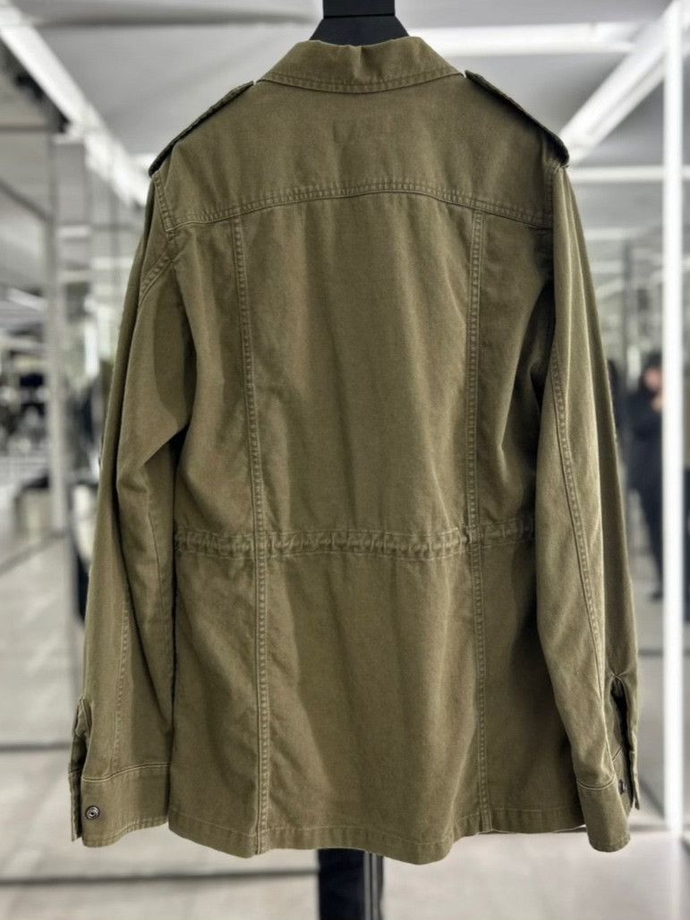 Saint Laurent Paris Saint Laurent Olive Green Military Jacket Size US M / EU 48-50 / 2 - 2 Thumbnail