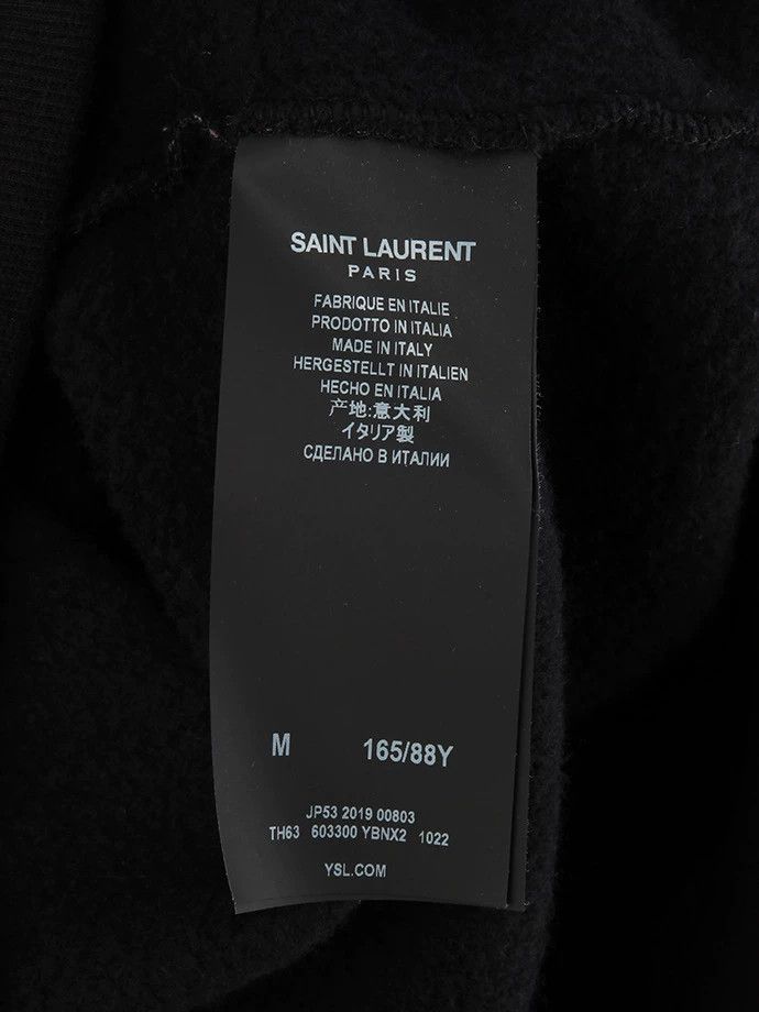Saint Laurent Paris Saint Laurent Black Palm Tree Print Hoodie Size US M / EU 48-50 / 2 - 9 Thumbnail