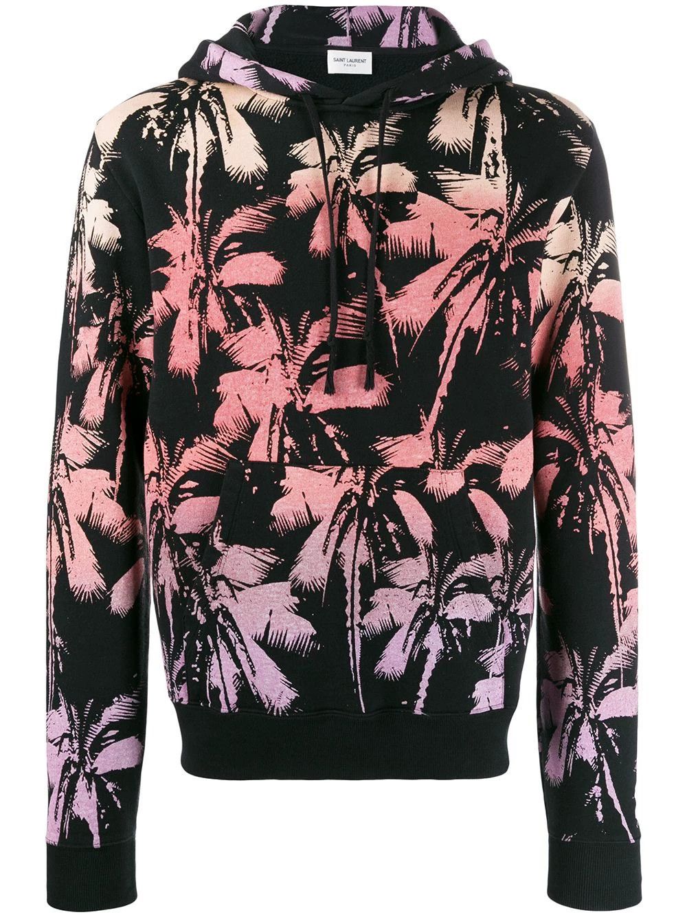 Saint Laurent Paris Saint Laurent Black Palm Tree Print Hoodie Size US M / EU 48-50 / 2 - 3 Thumbnail