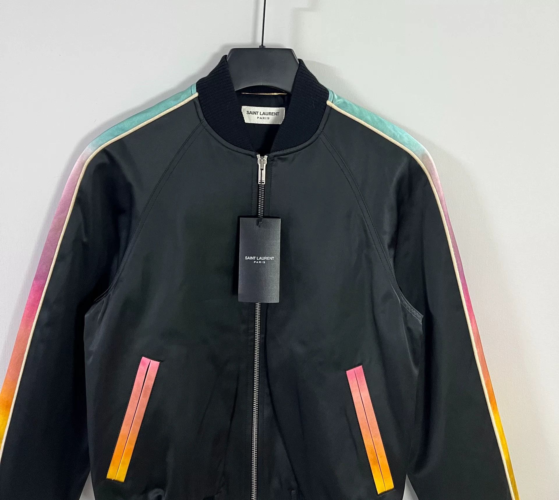 Saint Laurent Paris Saint Laurent Black Bomber Jacket Size S / US 4 / IT 40 - 3 Thumbnail