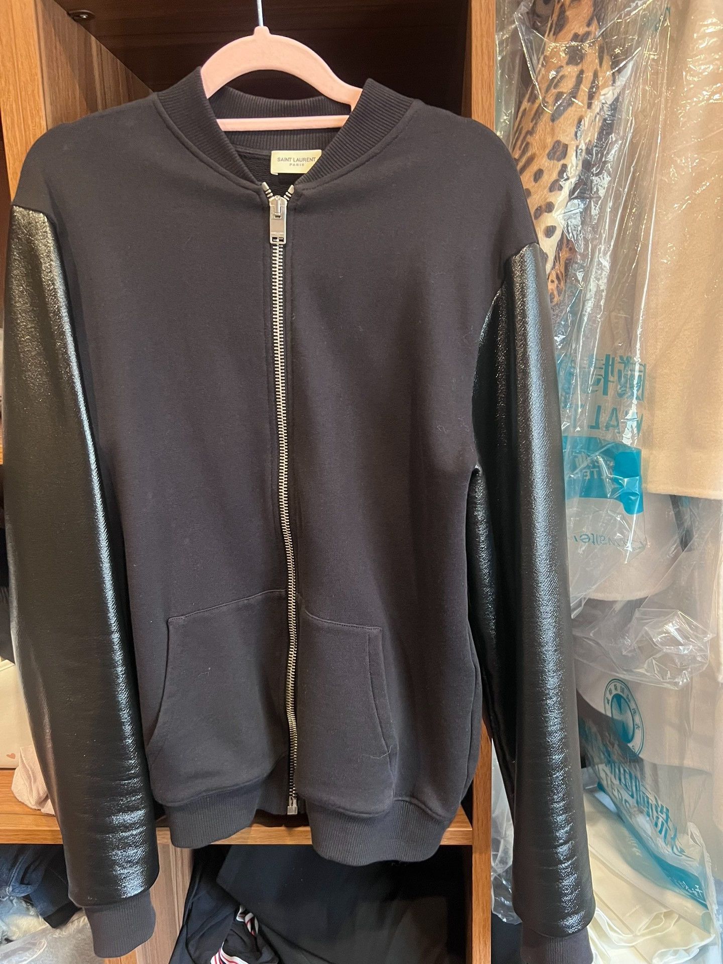 Saint Laurent Paris Saint Laurent Paris Black Bomber Jacket Size US S / EU 44-46 / 1 - 2 Thumbnail