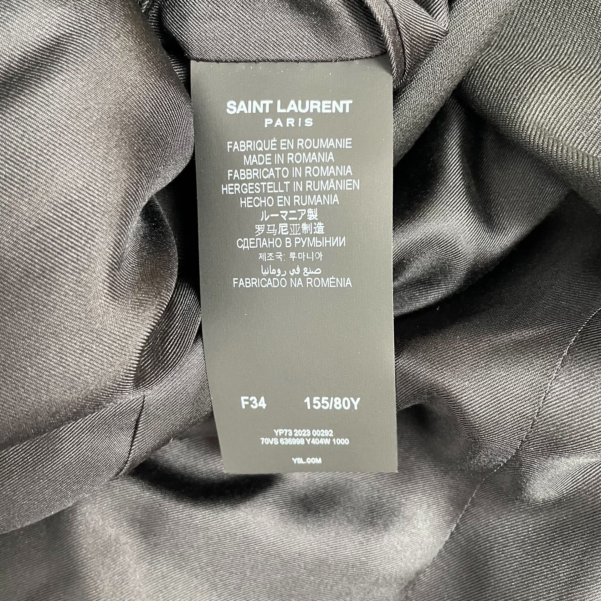 Saint Laurent Paris Saint Laurent Black Blazer Size XXS / US 00 / IT 34 - 4 Thumbnail