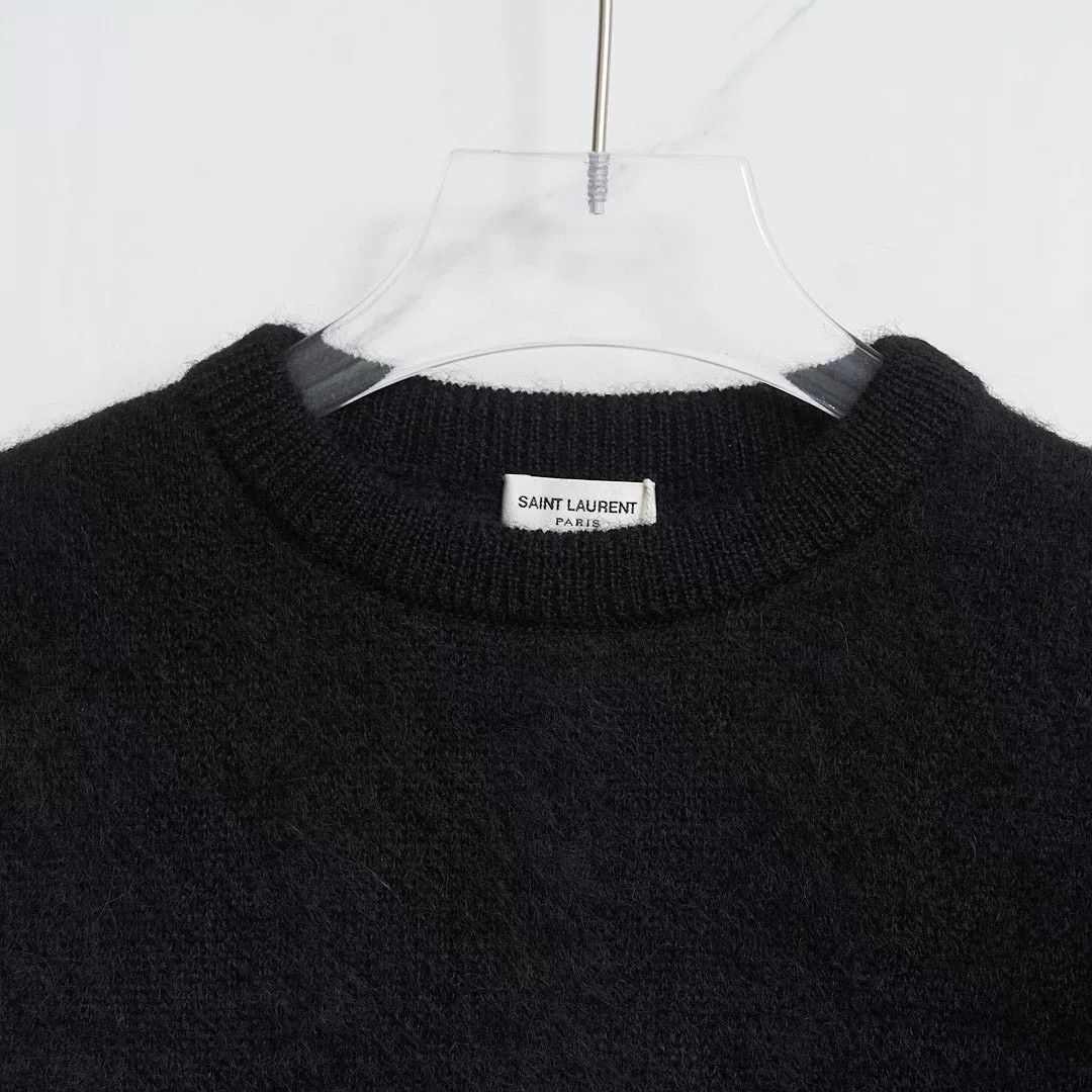 Saint Laurent Paris Saint Laurent Men's Round Neck Sweater Size US M / EU 48-50 / 2 - 2 Thumbnail